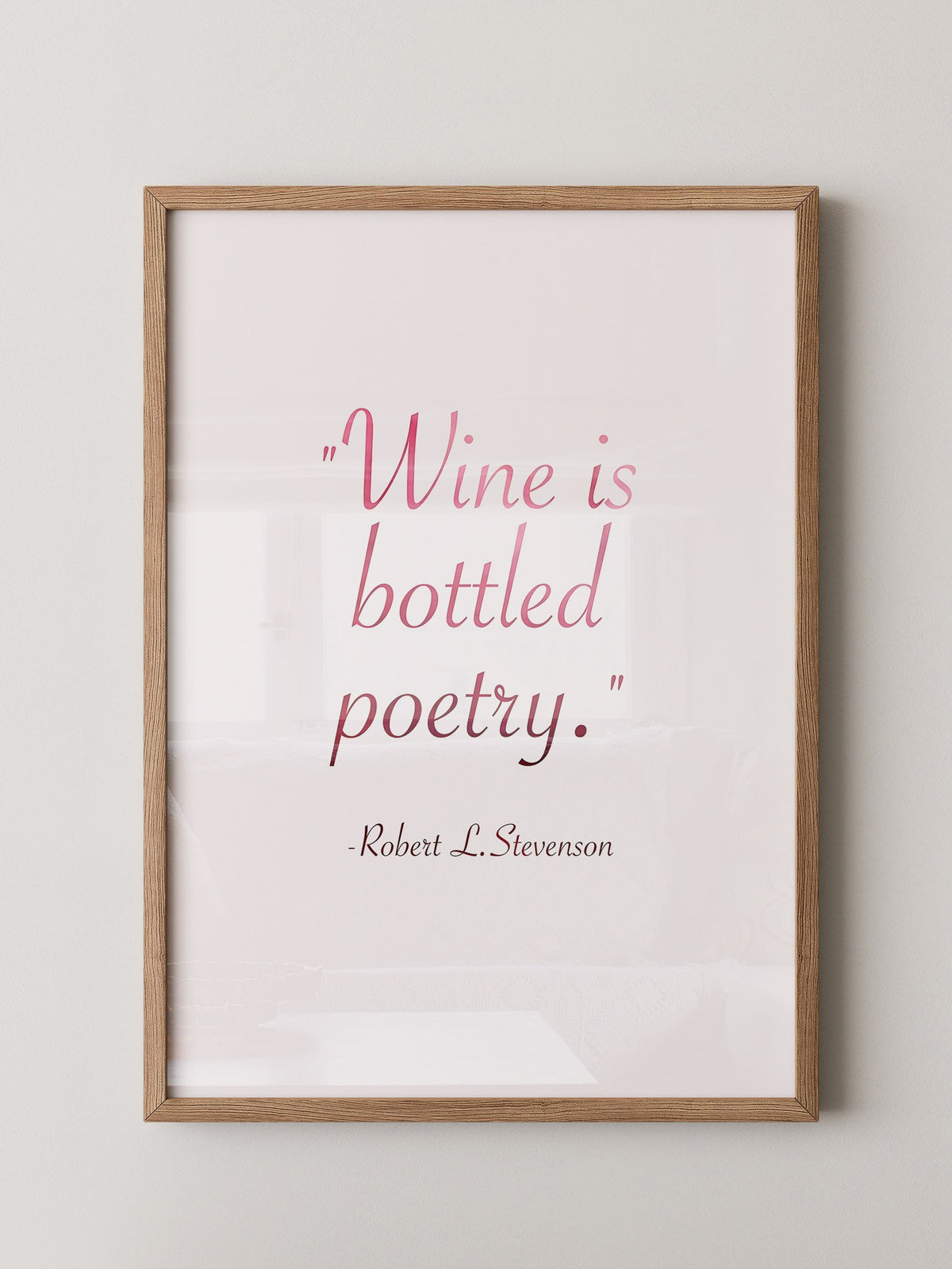 Wein Zitat Rote Schrift