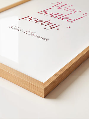 Wein Zitat Rote Schrift