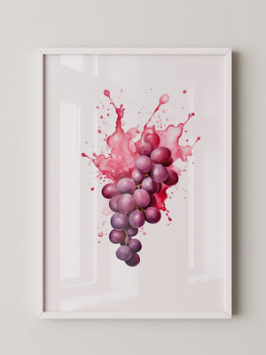 Trauben Aquarell Farbexplosion
