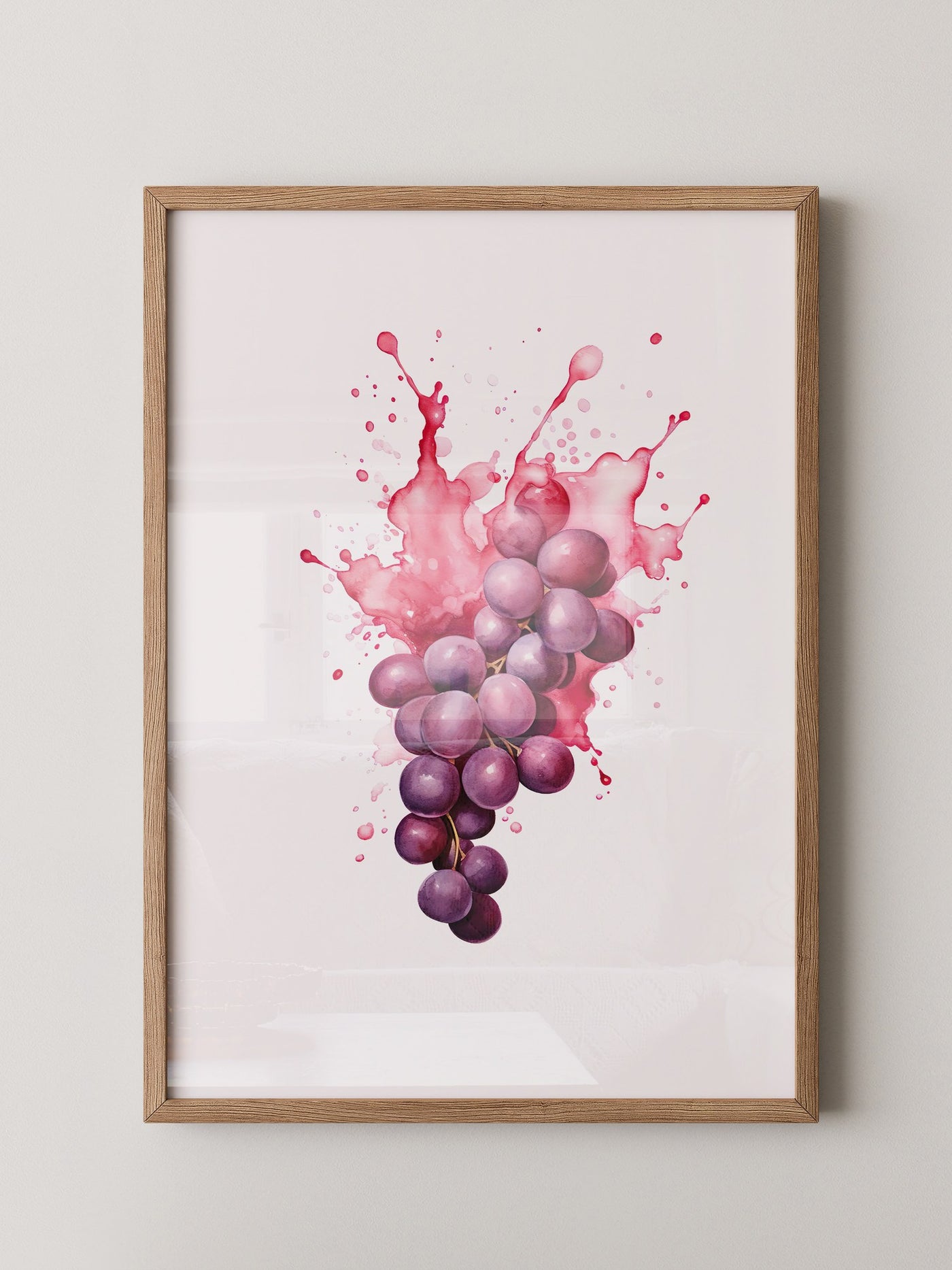 Trauben Aquarell Farbexplosion