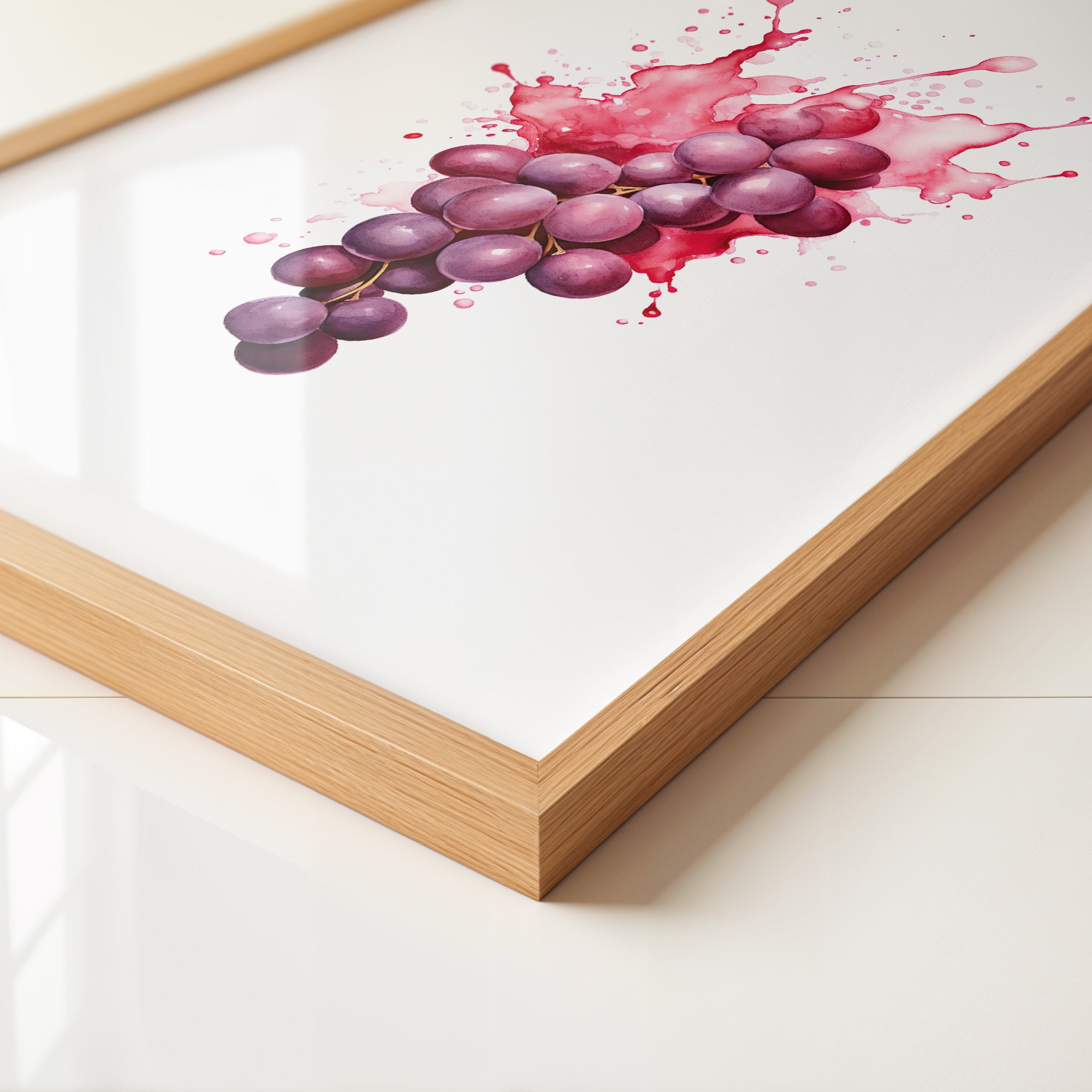 Trauben Aquarell Farbexplosion