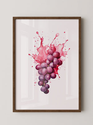 Trauben Aquarell Farbexplosion