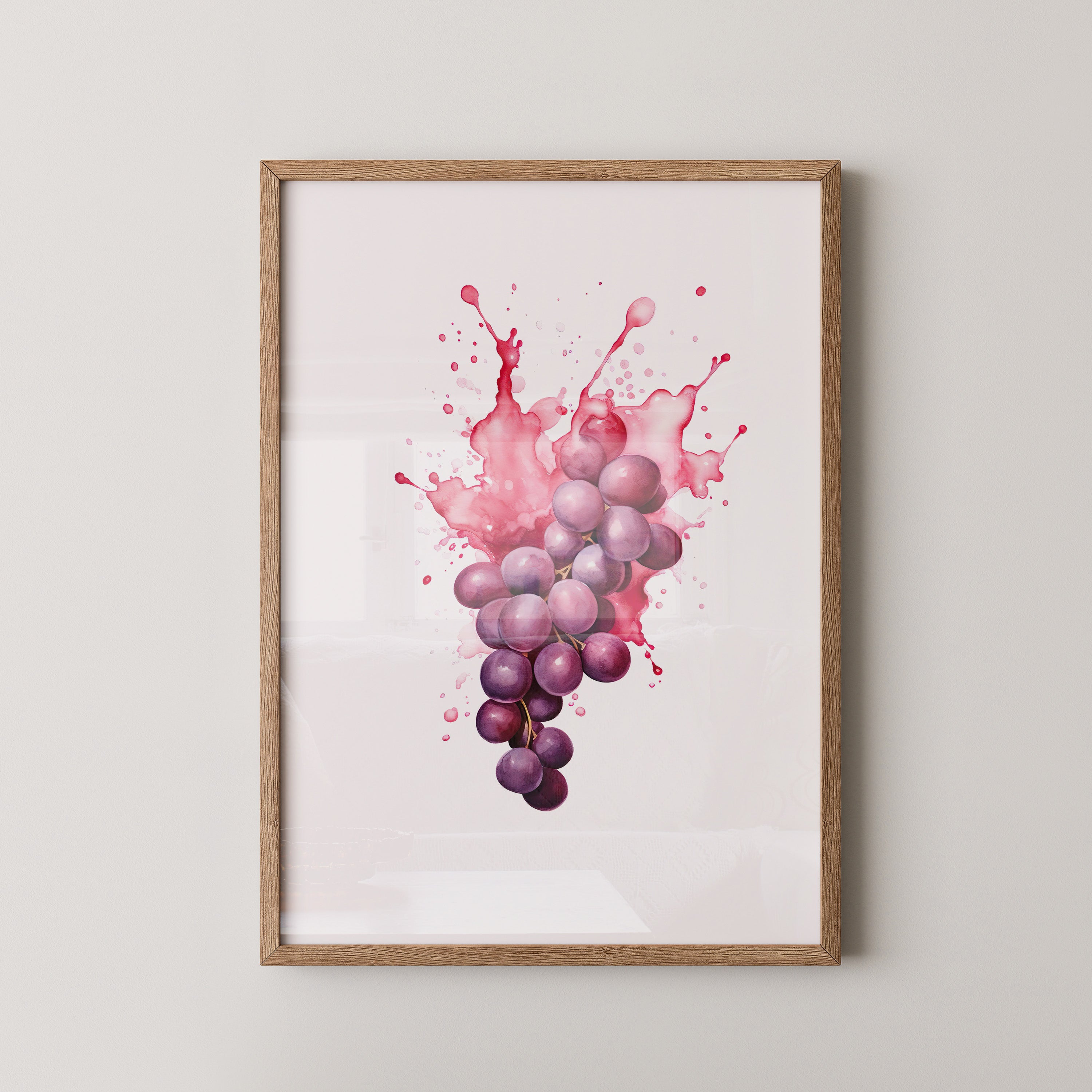 Trauben Aquarell Farbexplosion