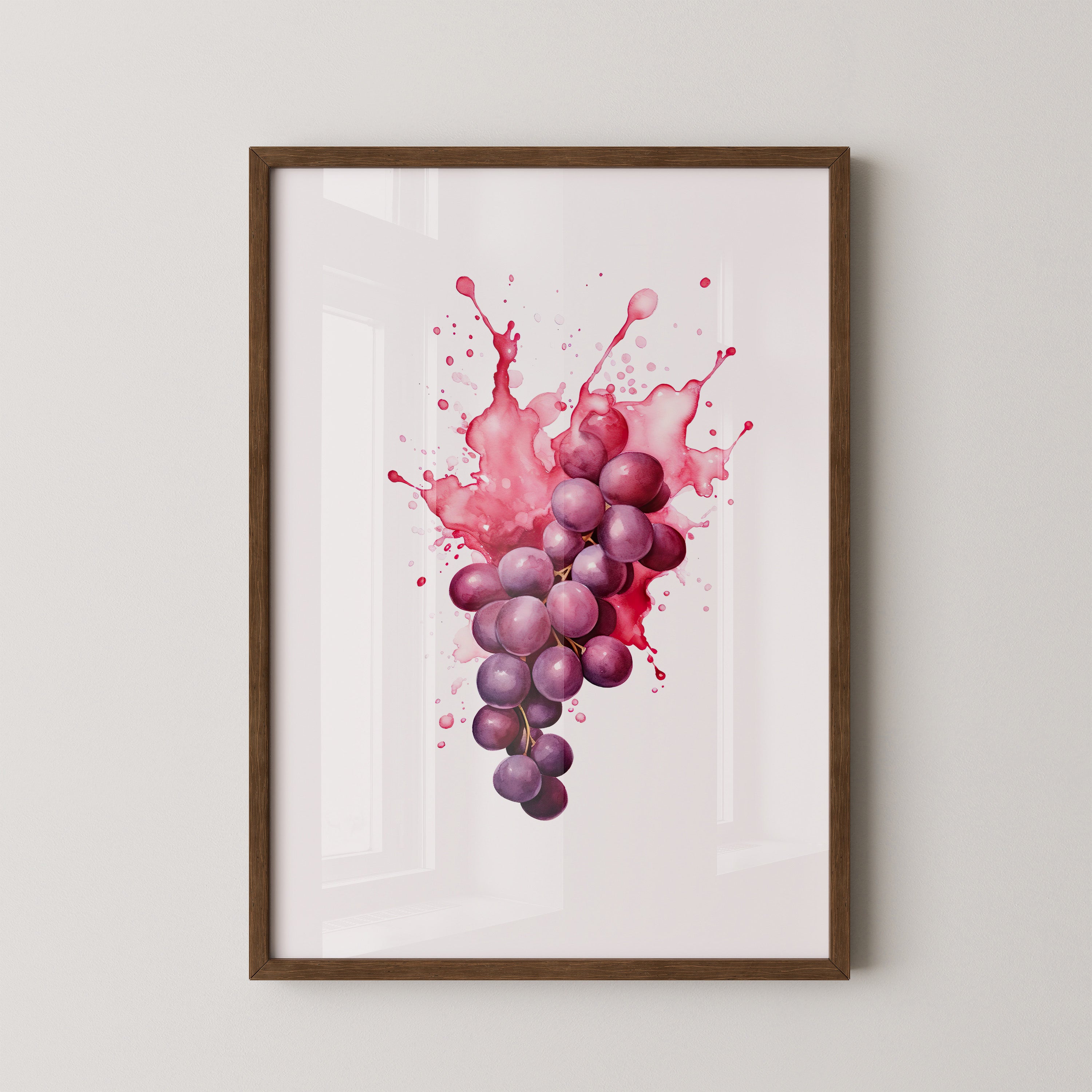 Trauben Aquarell Farbexplosion