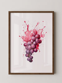 Trauben Aquarell Farbexplosion