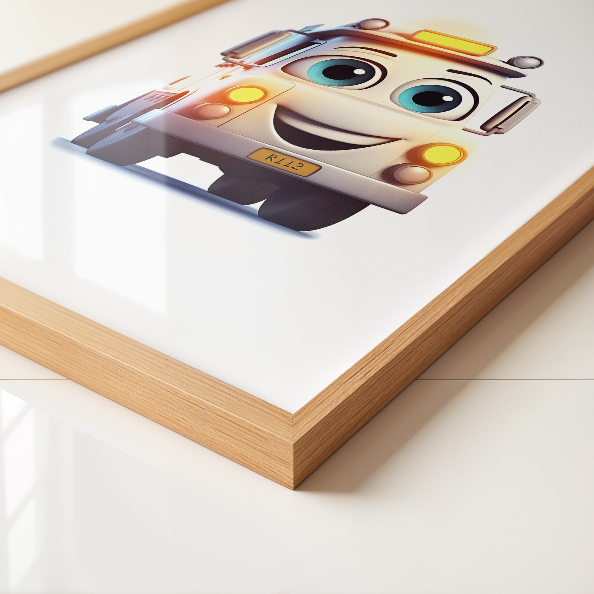 Lächelnder LKW Cartoonaugust