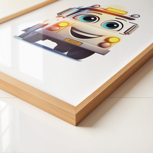 Lächelnder LKW Cartoonaugust