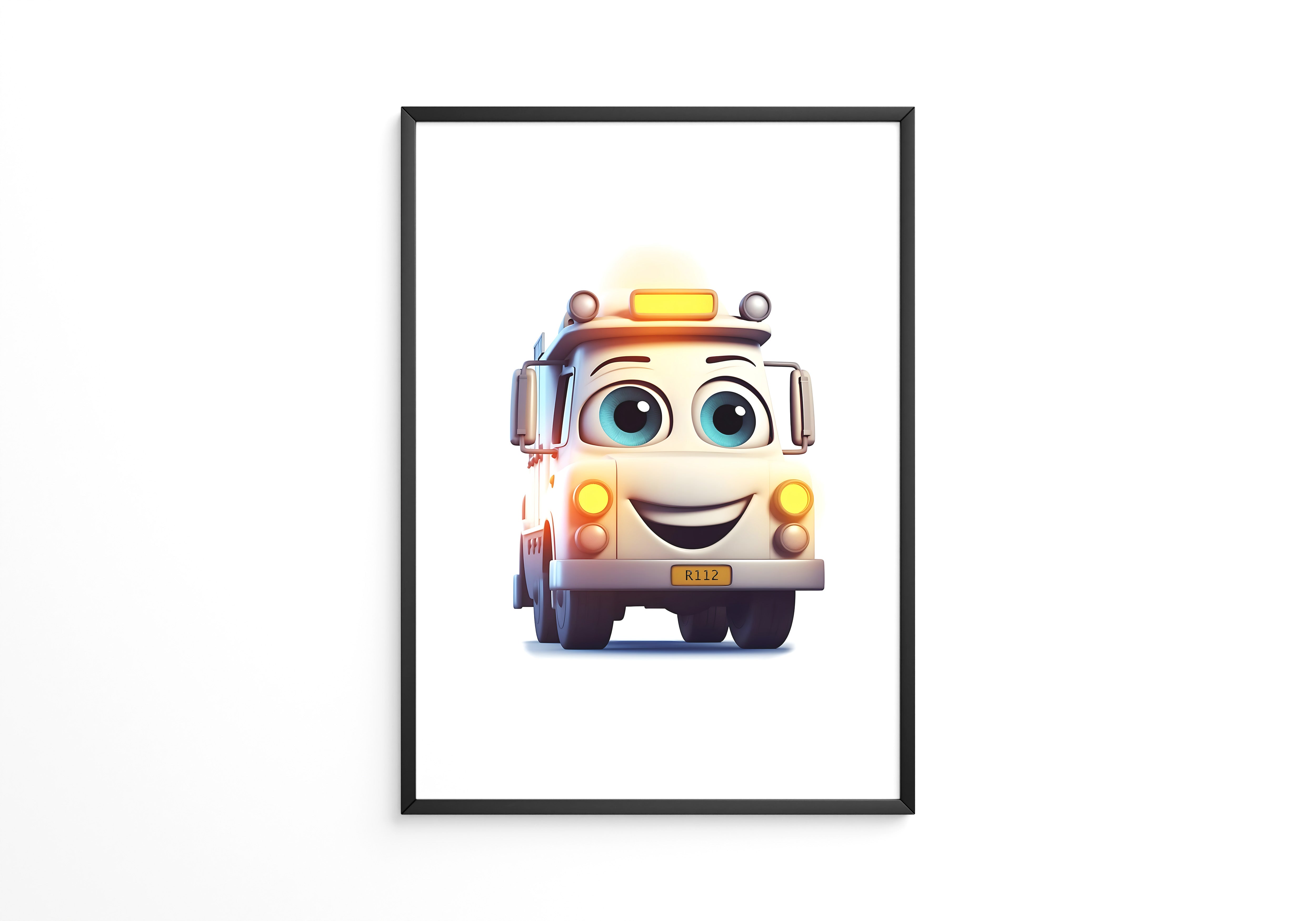 Lächelnder LKW Cartoonaugust