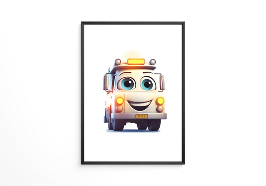 Lächelnder LKW Cartoonaugust