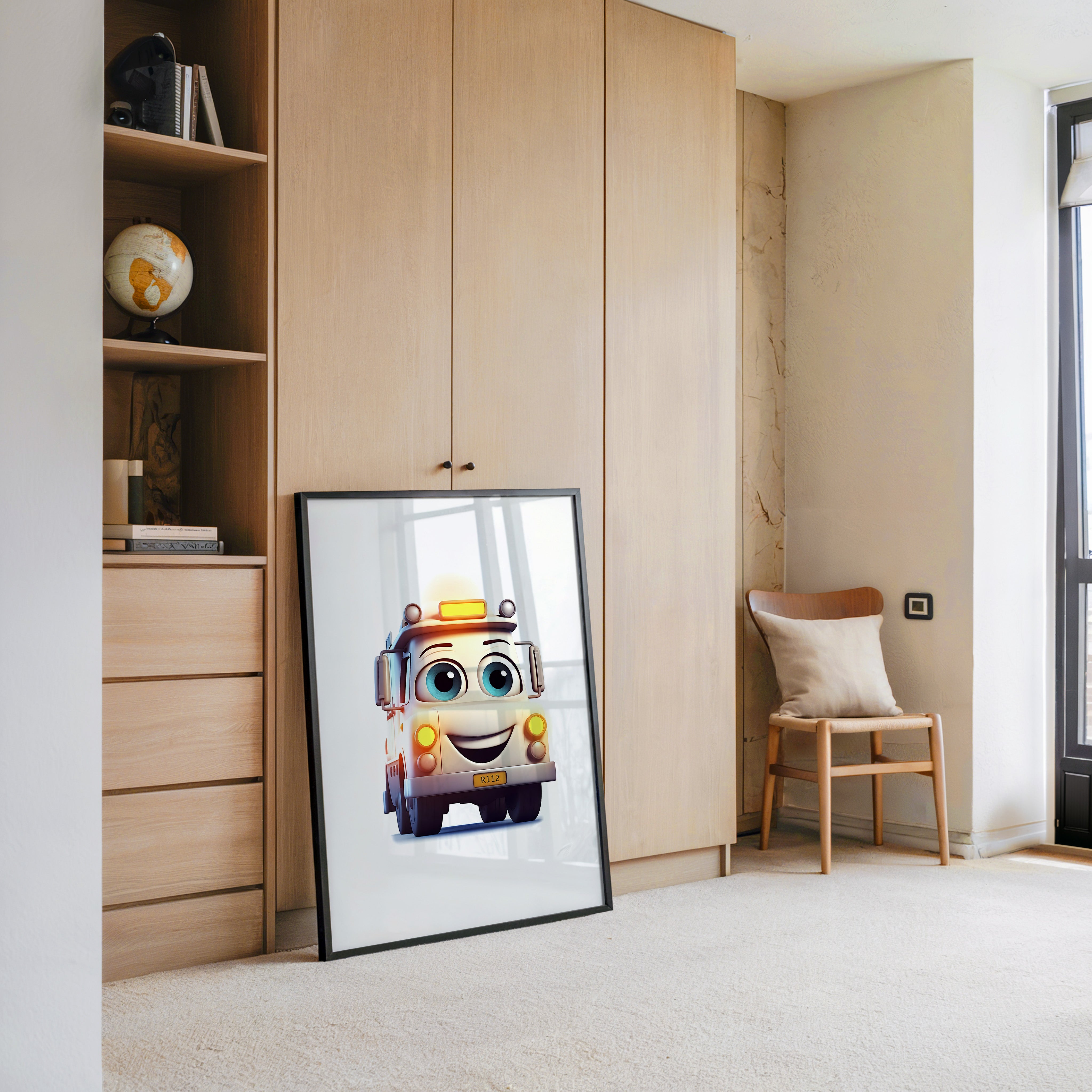 Lächelnder LKW Cartoonaugust