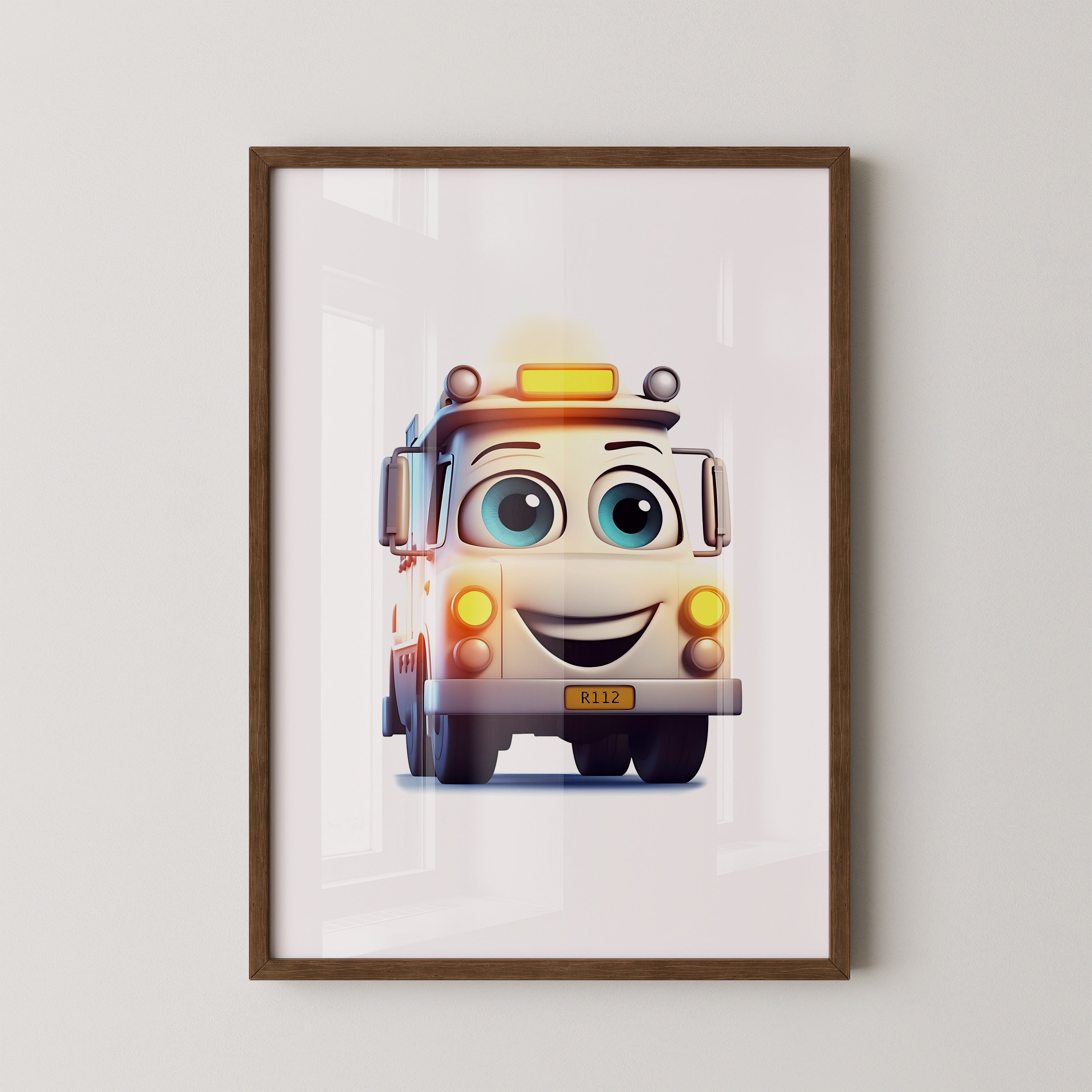 Lächelnder LKW Cartoonaugust