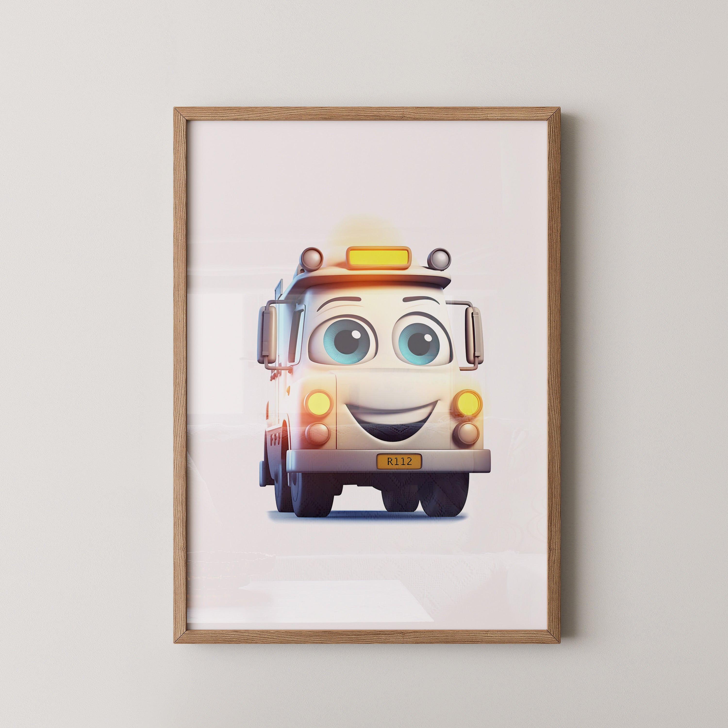 Lächelnder LKW Cartoonaugust