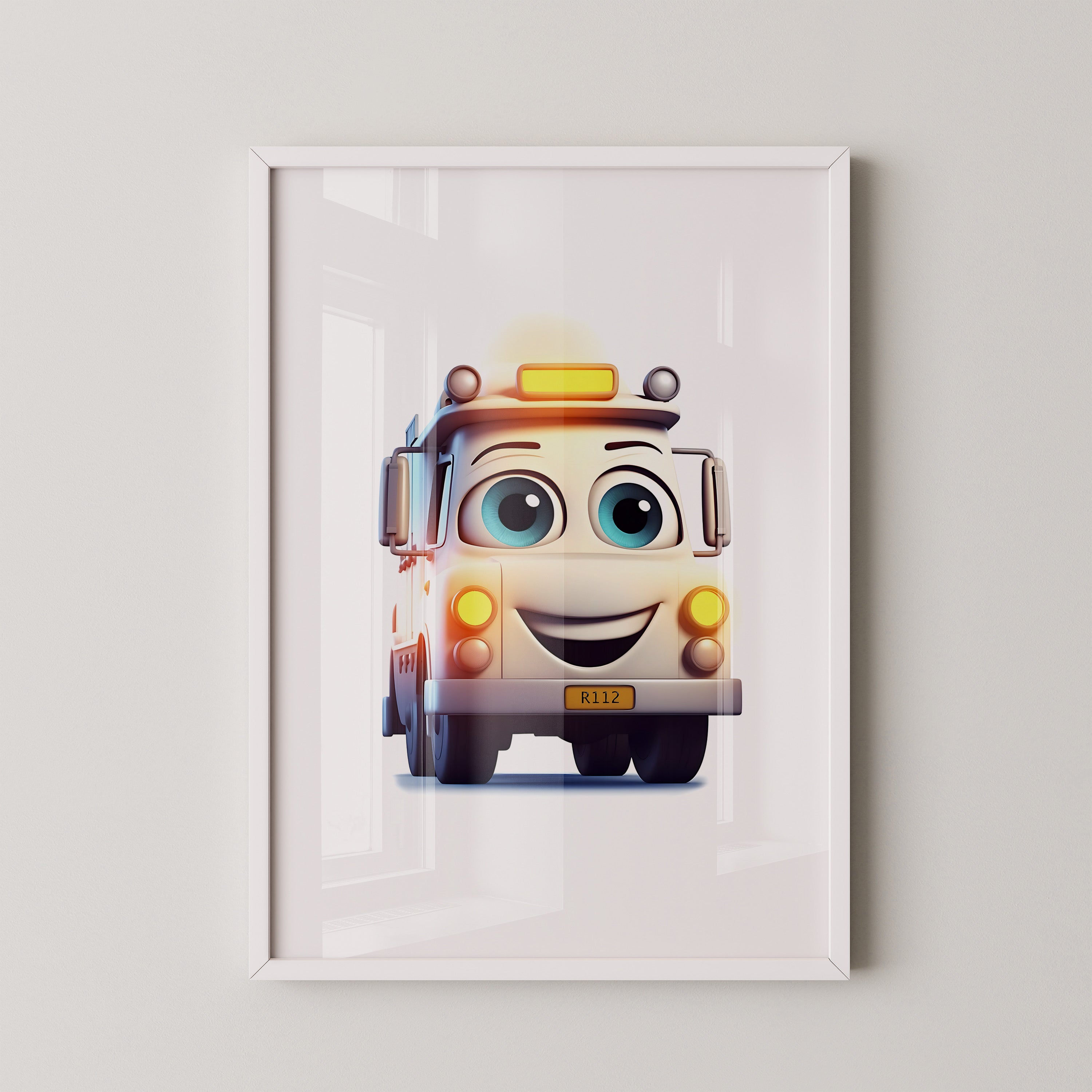 Lächelnder LKW Cartoonaugust