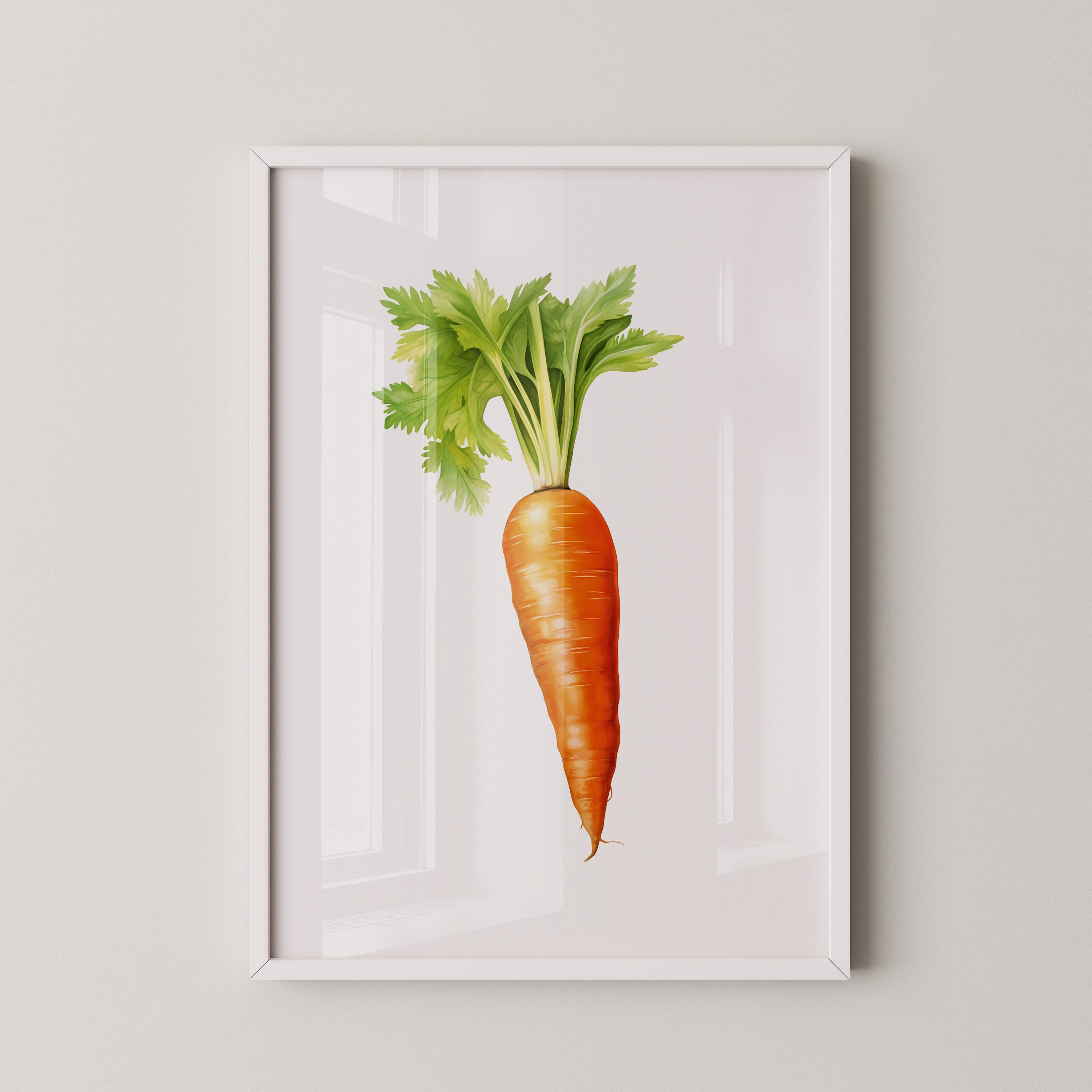 Karotte Realistisch Grün