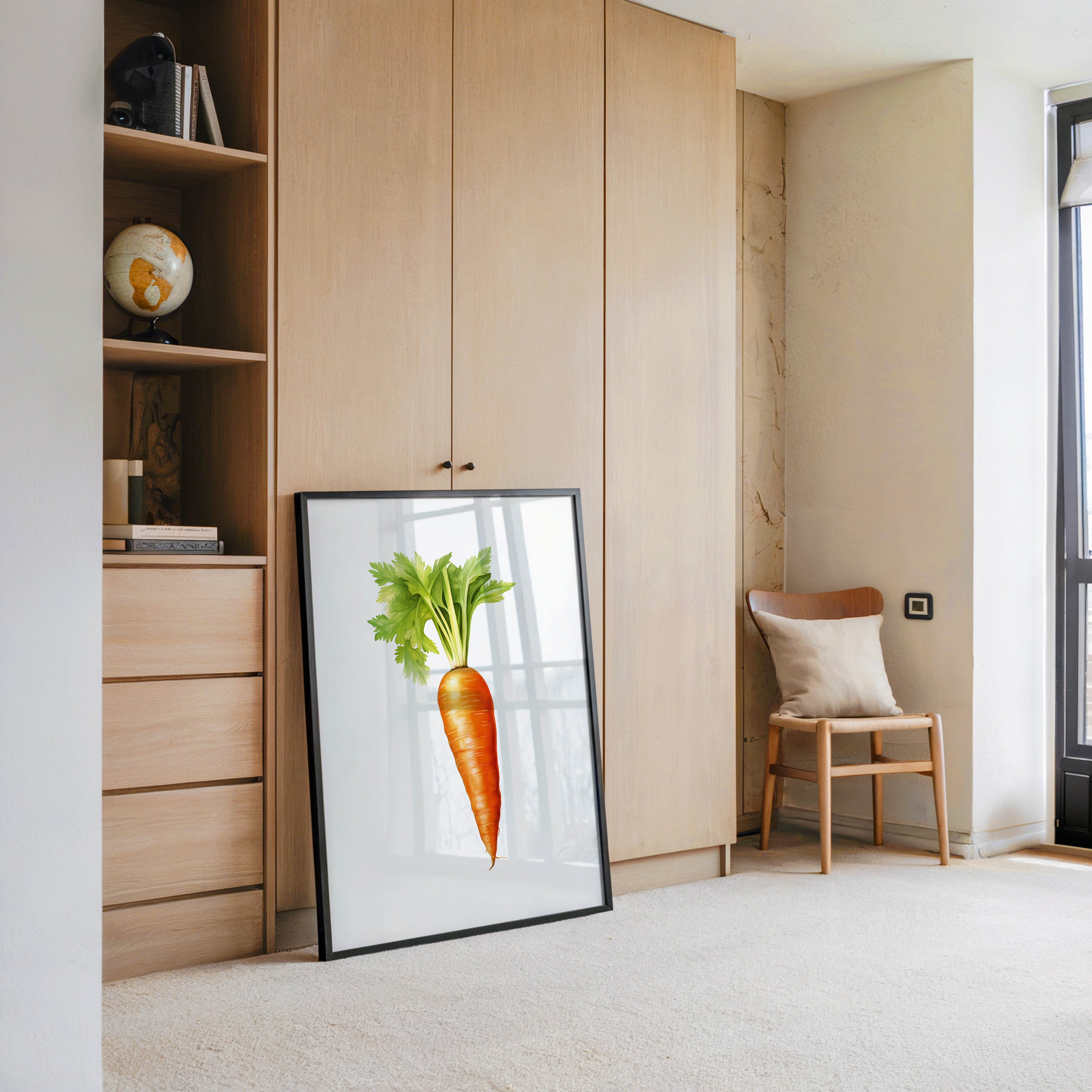 Karotte Realistisch Grün