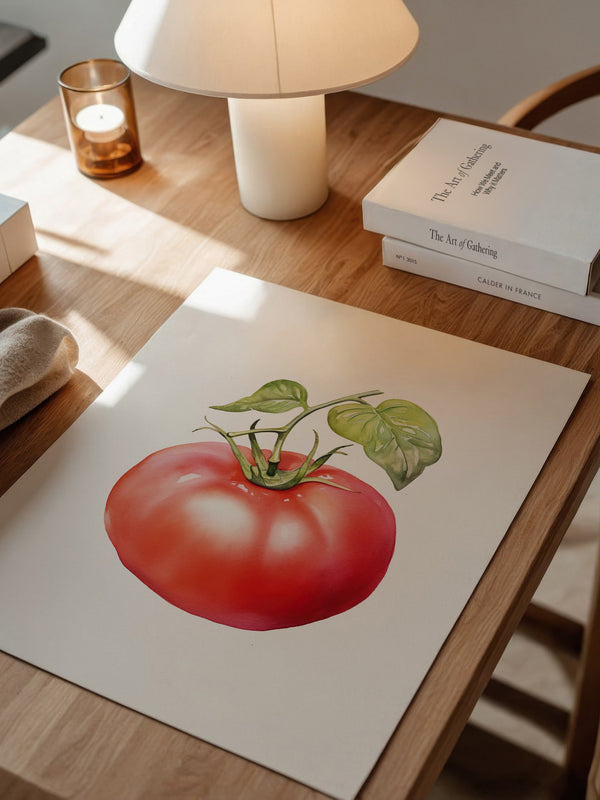 Tomate Aquarell saftig
