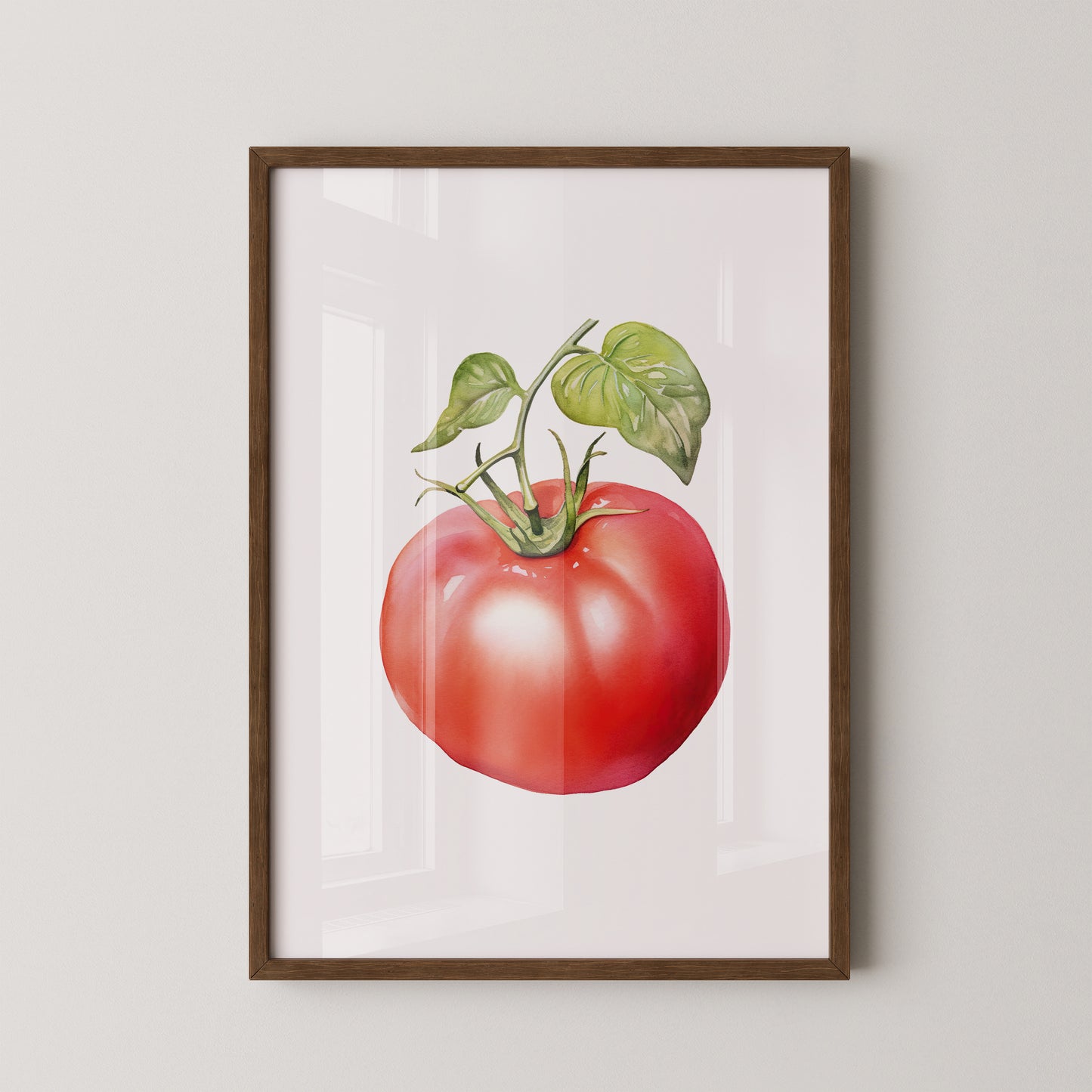 Tomate Aquarell saftig
