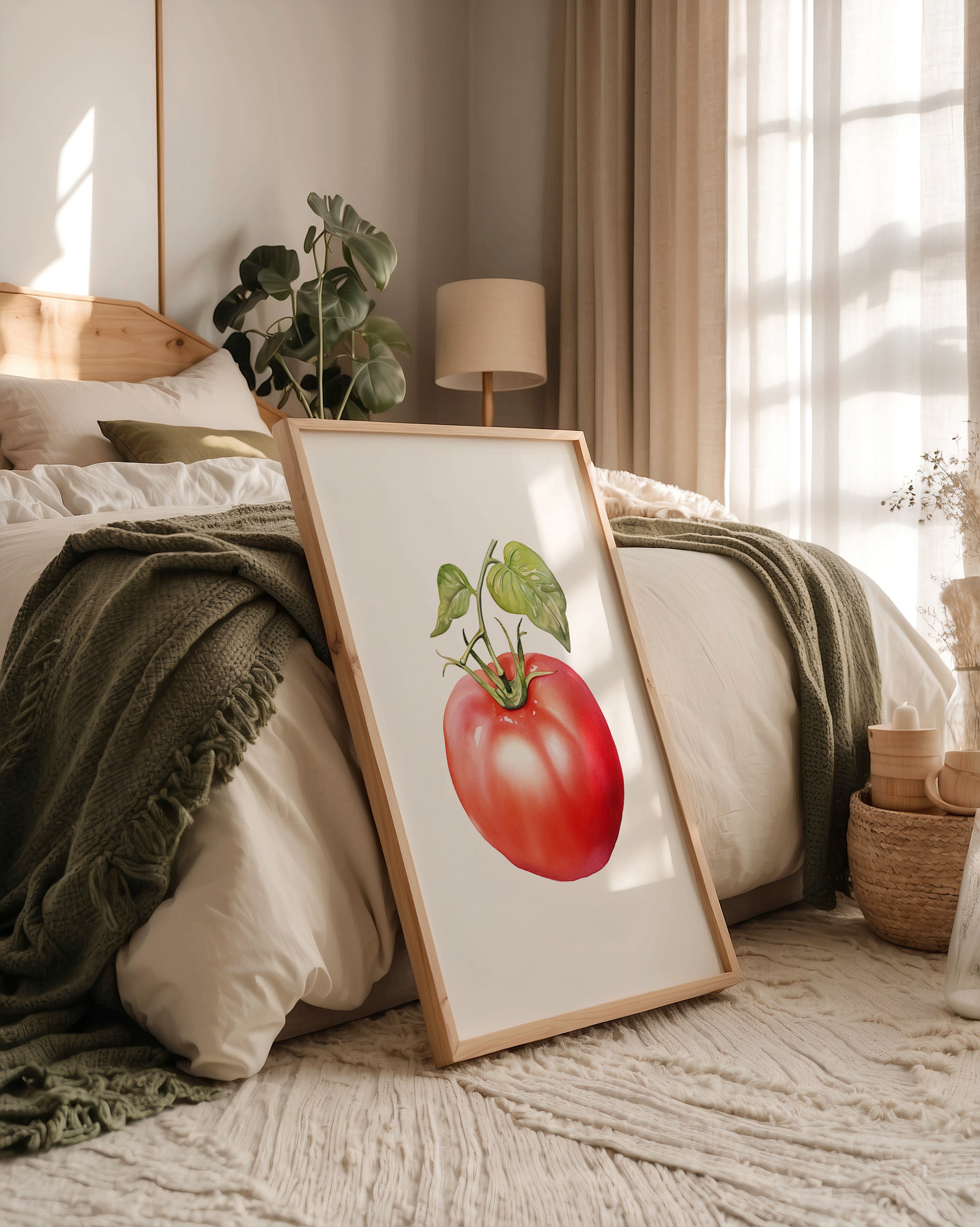 Tomate Aquarell saftig