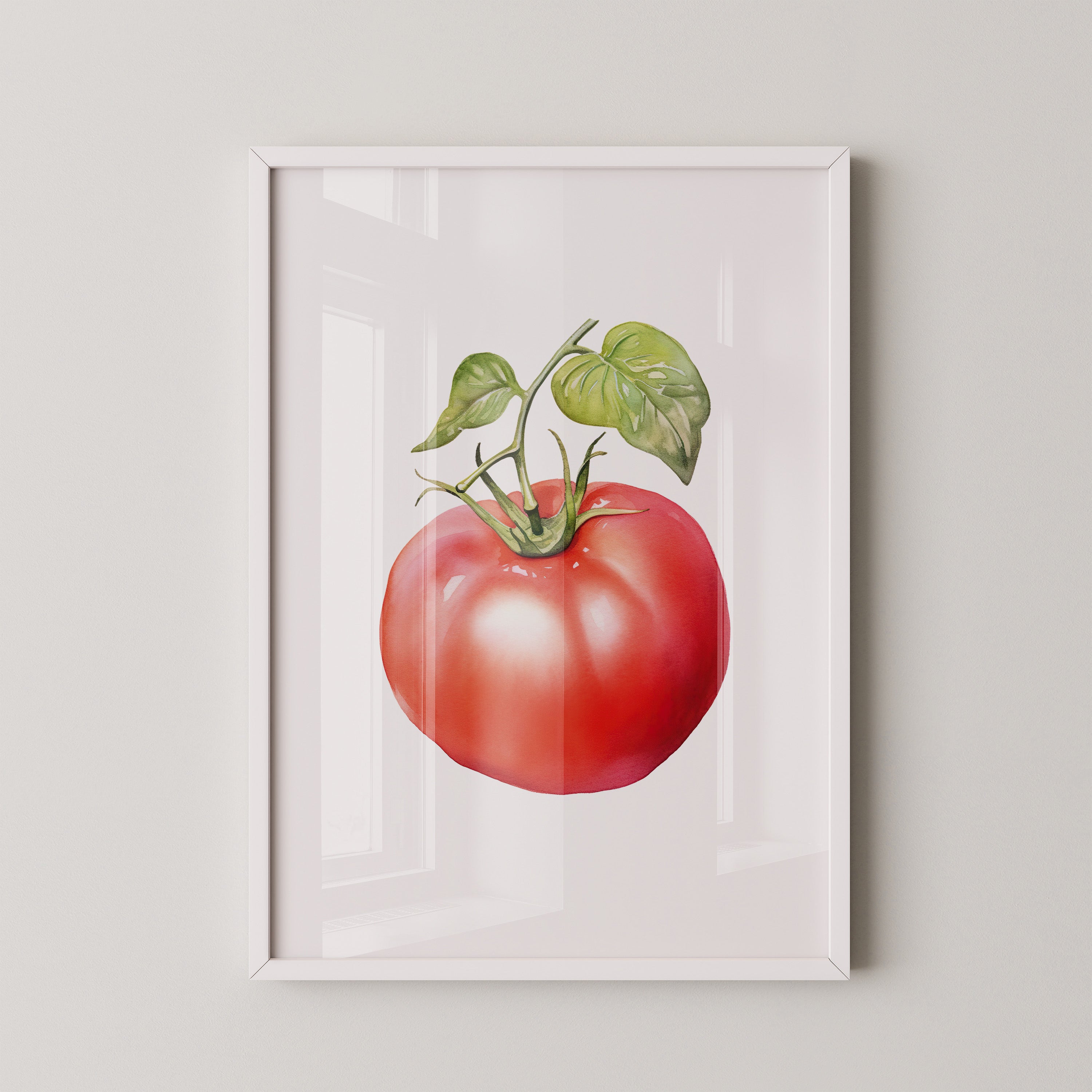 Tomate Aquarell saftig