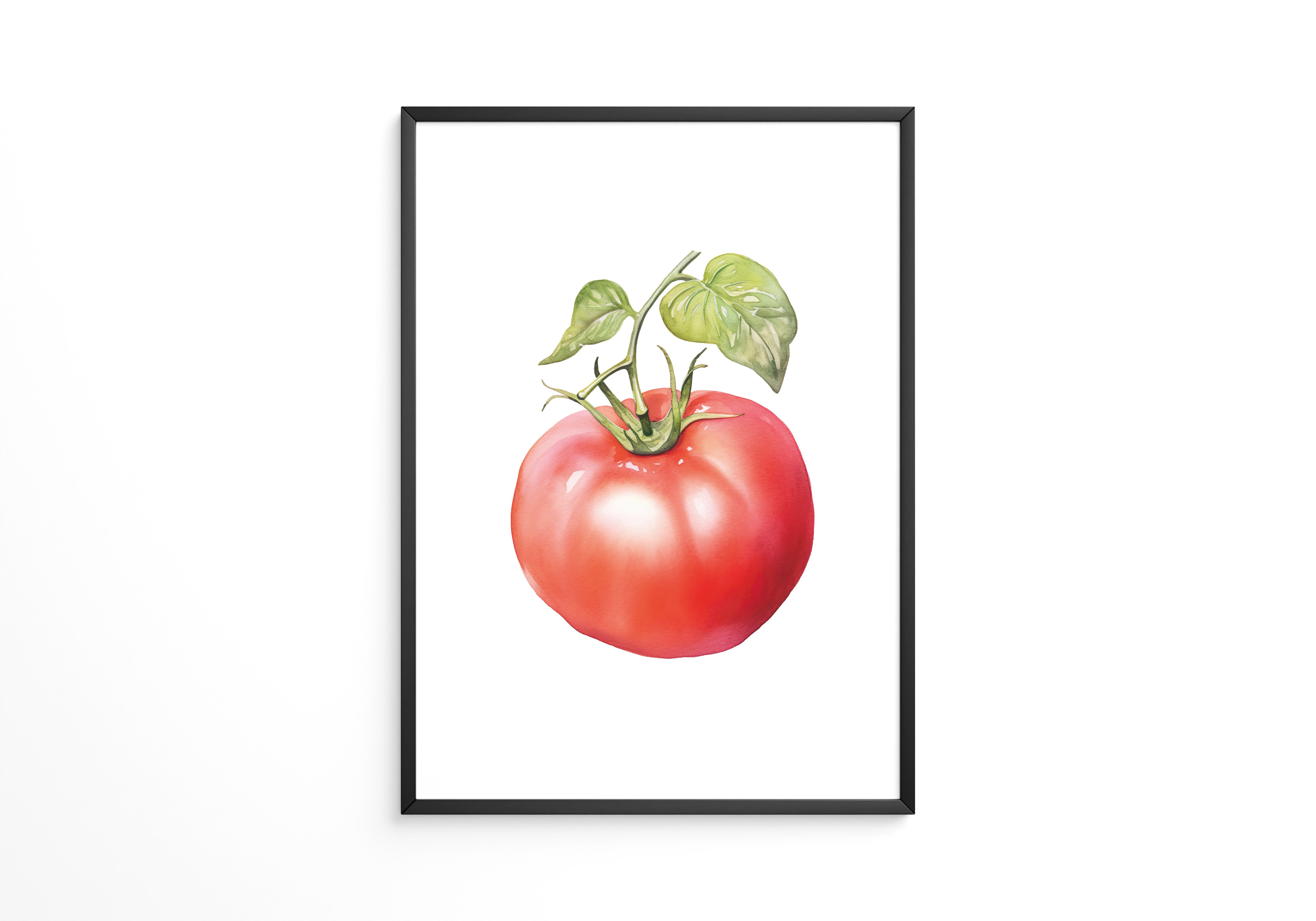 Tomate Aquarell saftig
