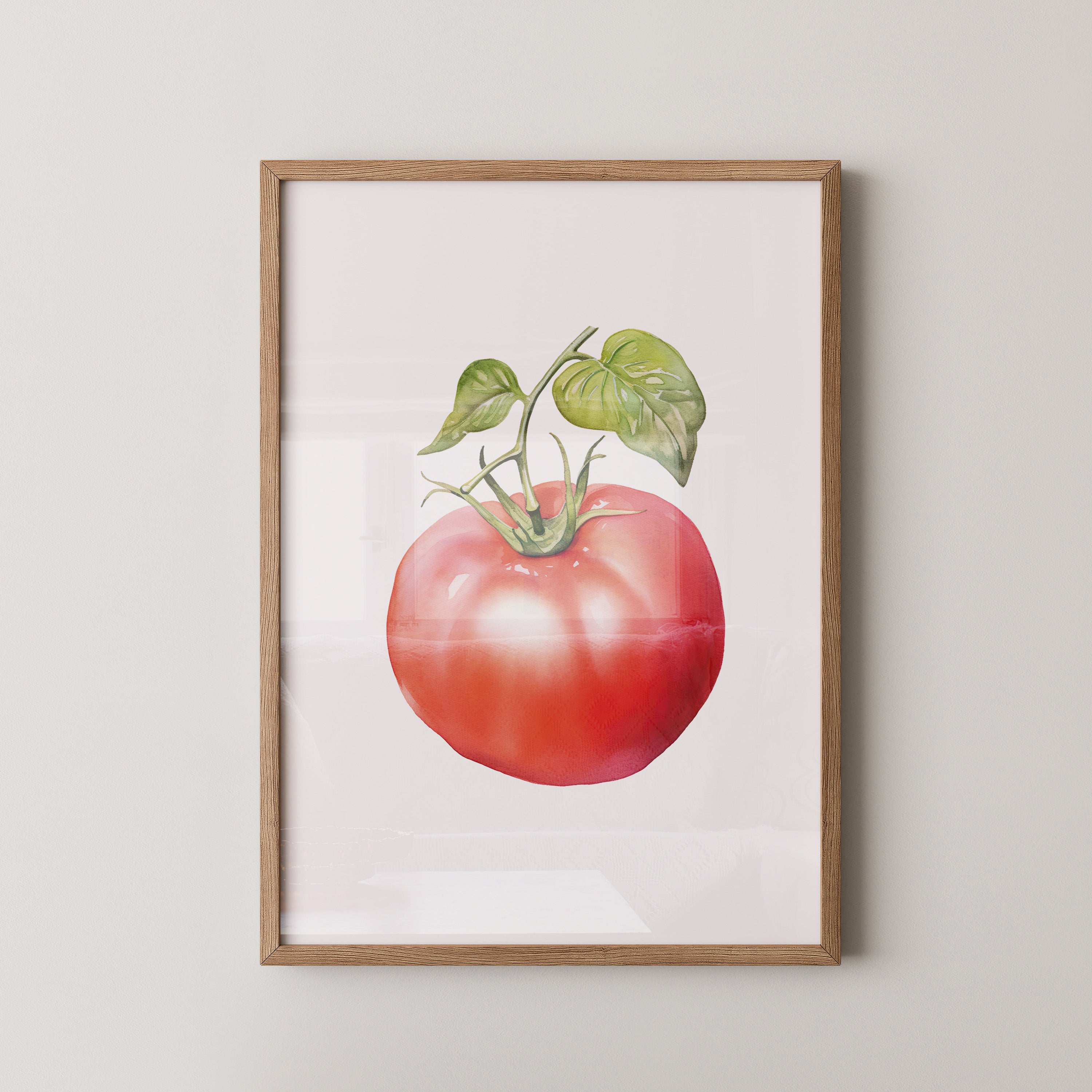 Tomate Aquarell saftig