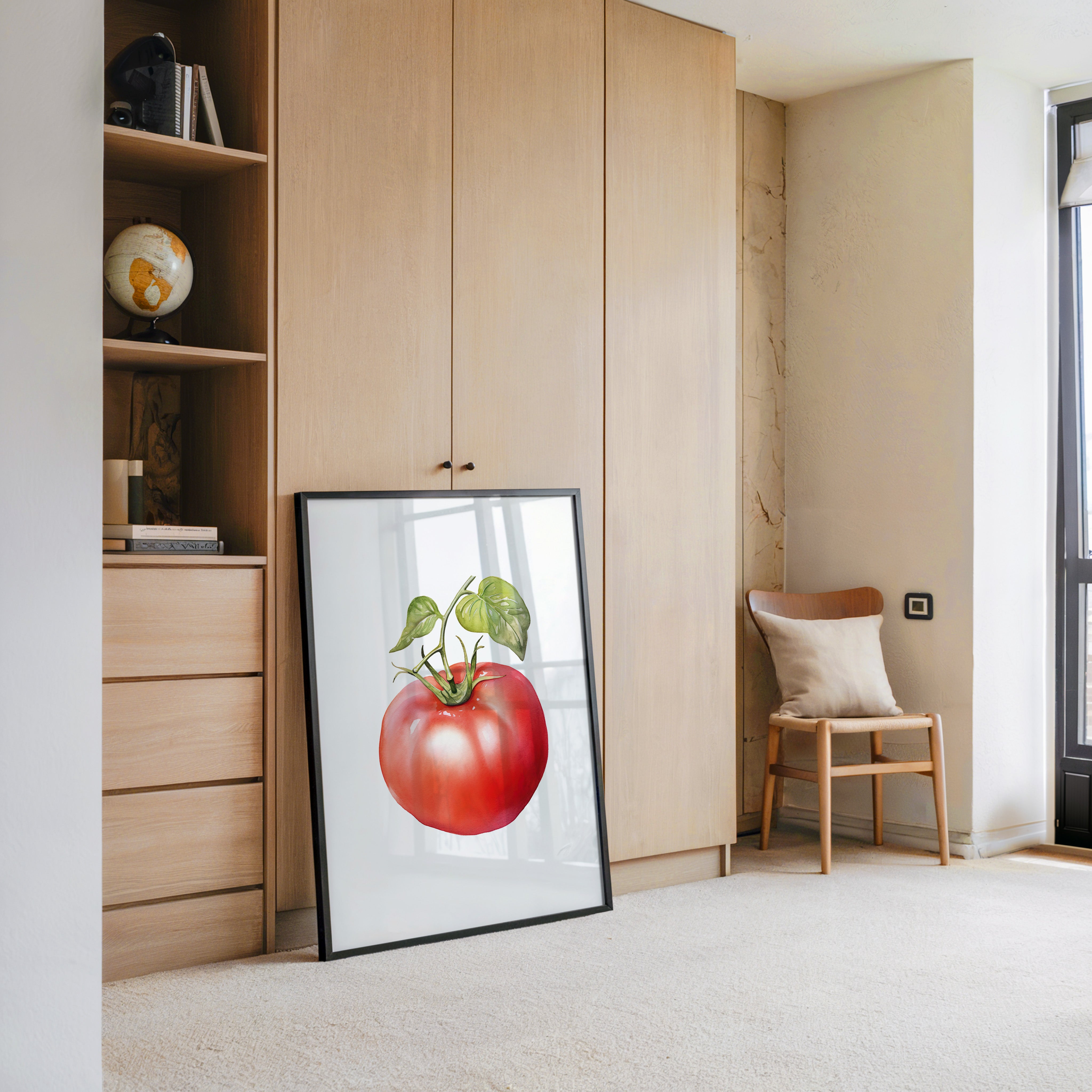 Tomate Aquarell saftig