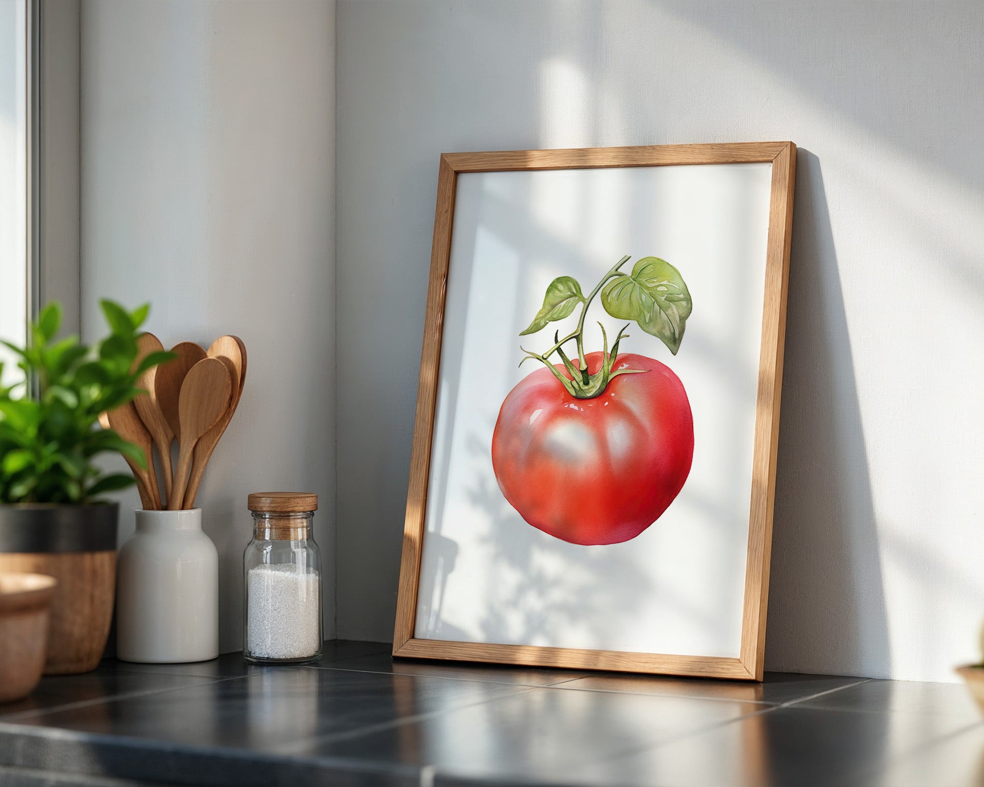 Tomate Aquarell saftig