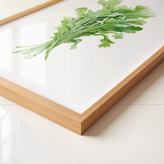 Rucola Aquarell Grünnuancen