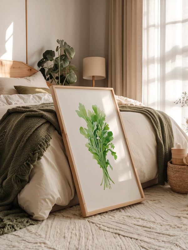 Rucola Aquarell Grünnuancen