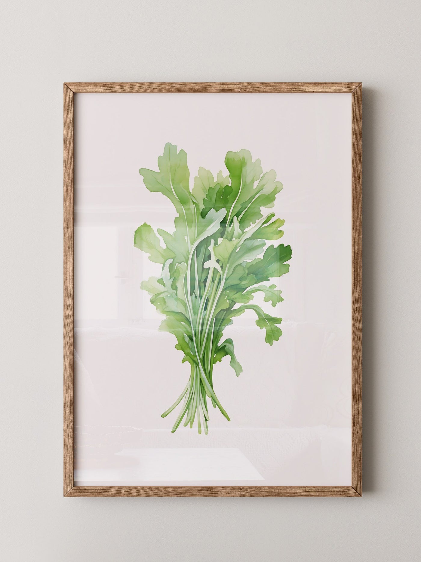 Rucola Aquarell Grünnuancen