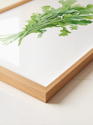 Rucola Aquarell Grünnuancen