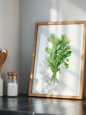 Rucola Aquarell Grünnuancen