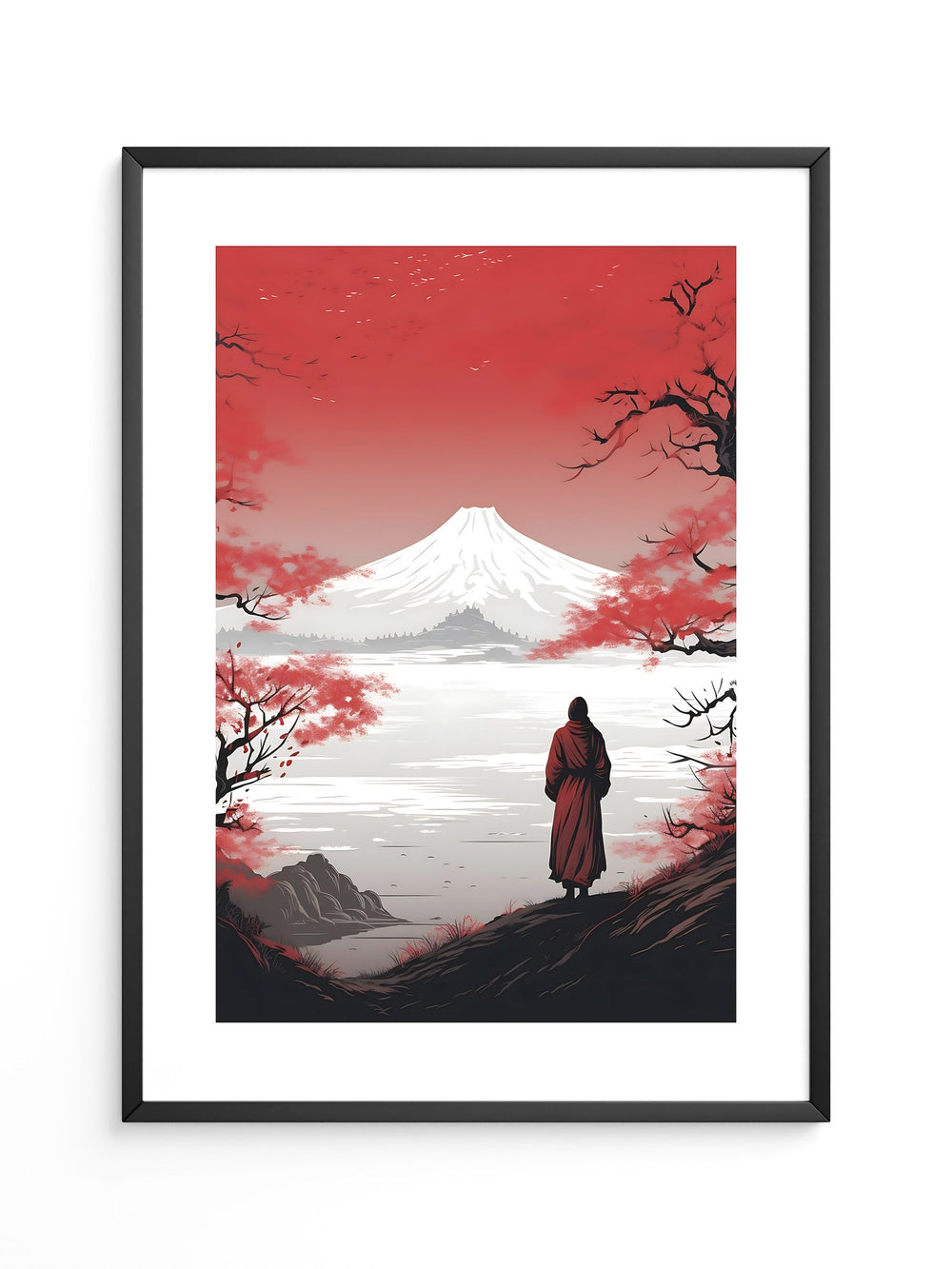 Mönch Berg Landschaft Rot