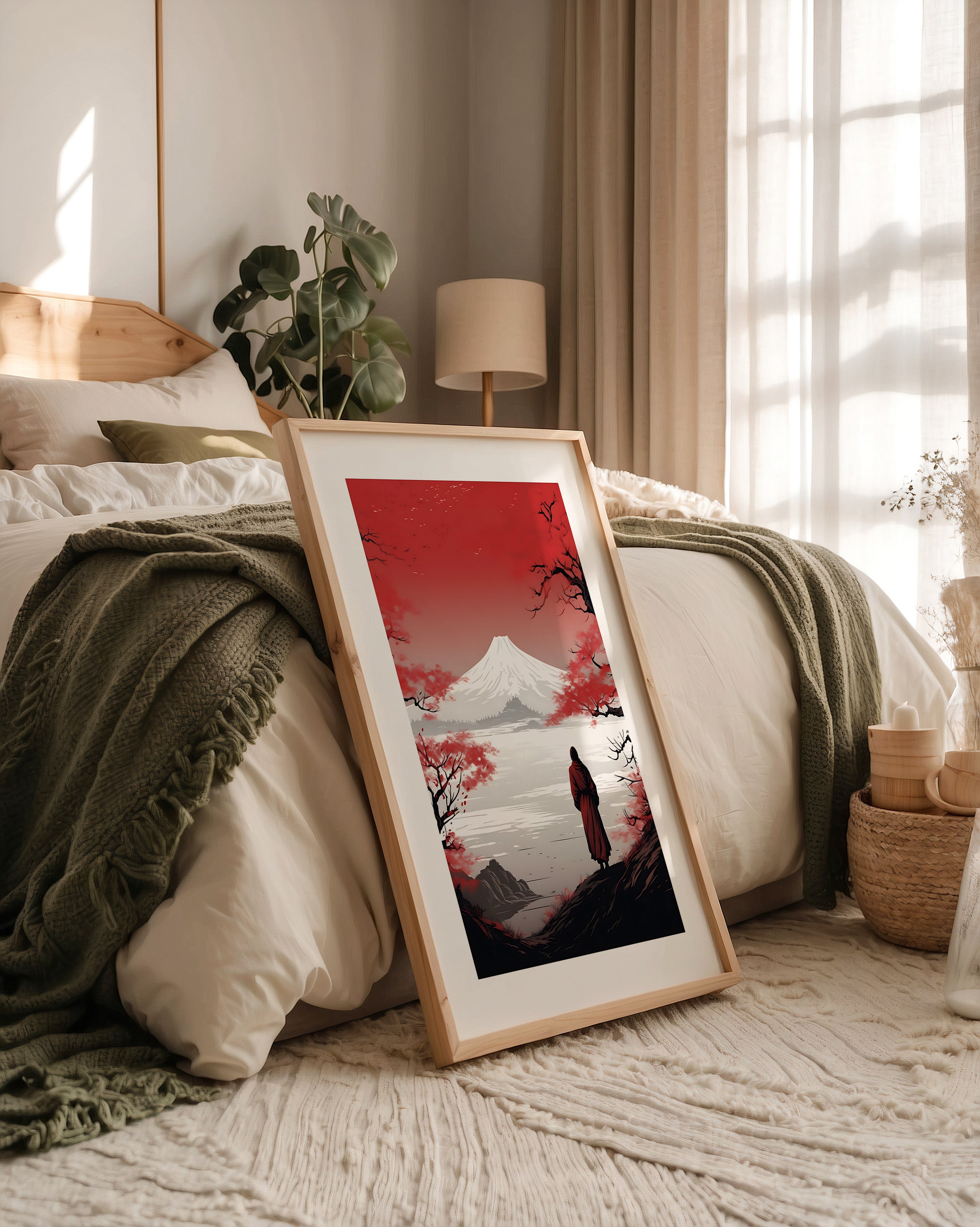 Mönch Berg Landschaft Rot