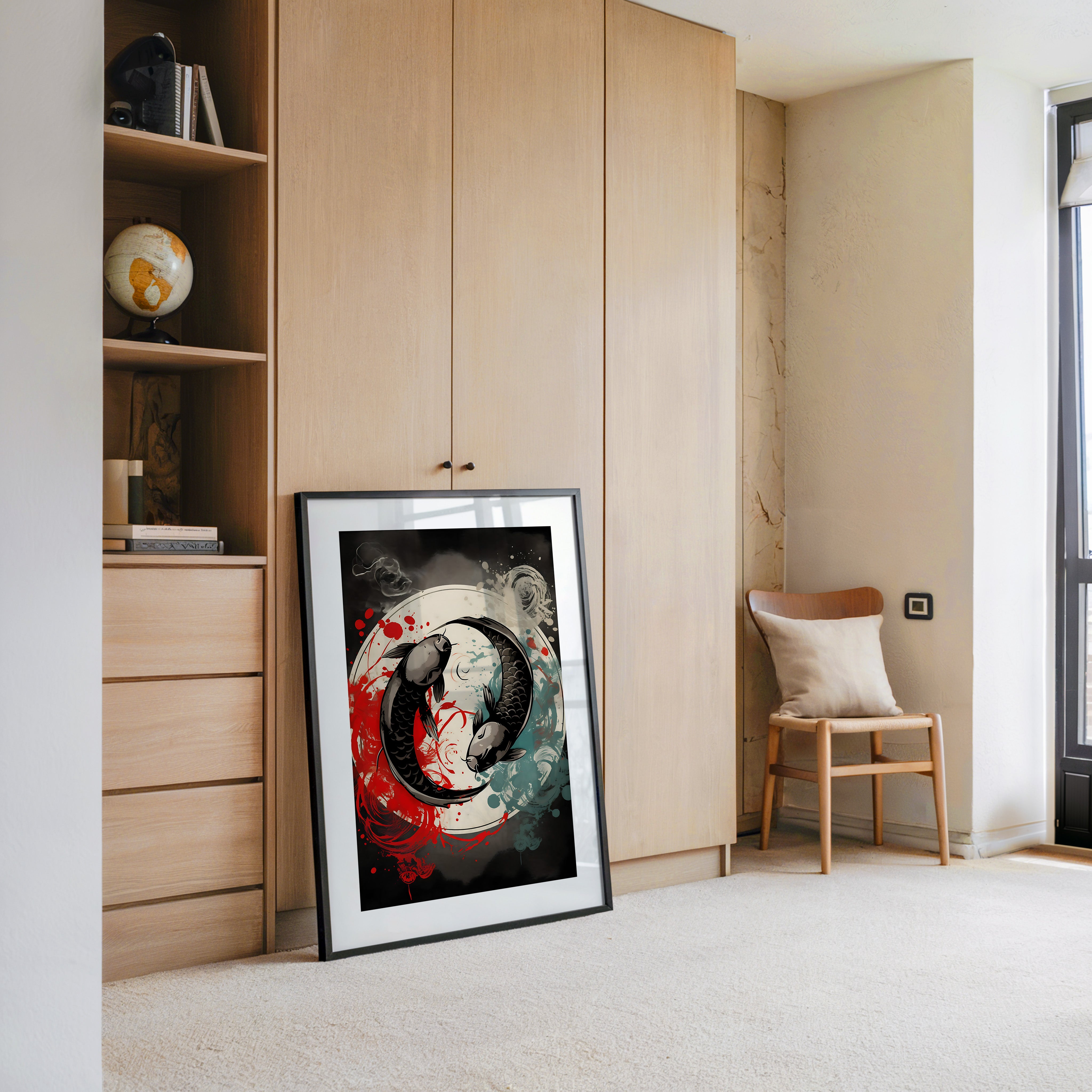 Koi Yin Yang Farbenpracht