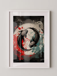 Koi Yin Yang Farbenpracht
