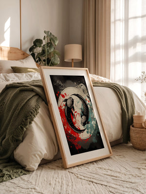 Koi Yin Yang Farbenpracht