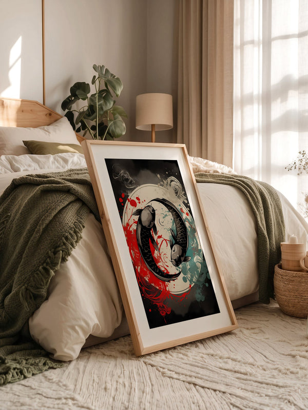 Koi Yin Yang Farbenpracht