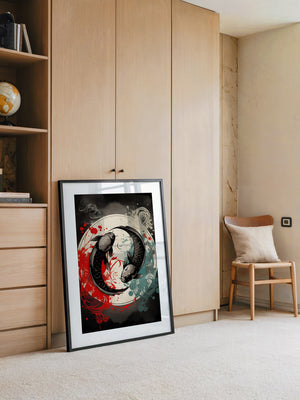 Koi Yin Yang Farbenpracht