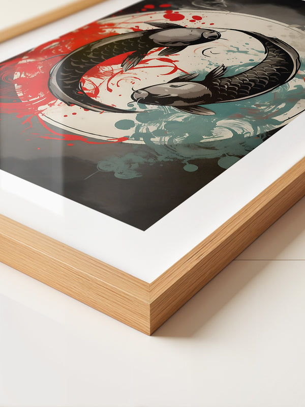 Koi Yin Yang Farbenpracht
