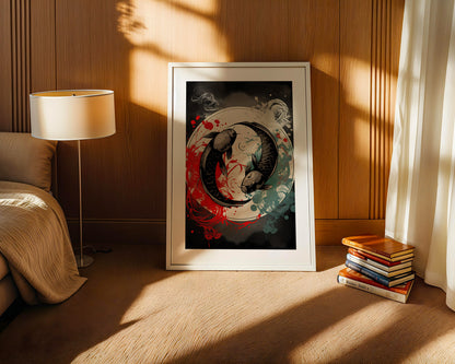 Koi Yin Yang Farbenpracht