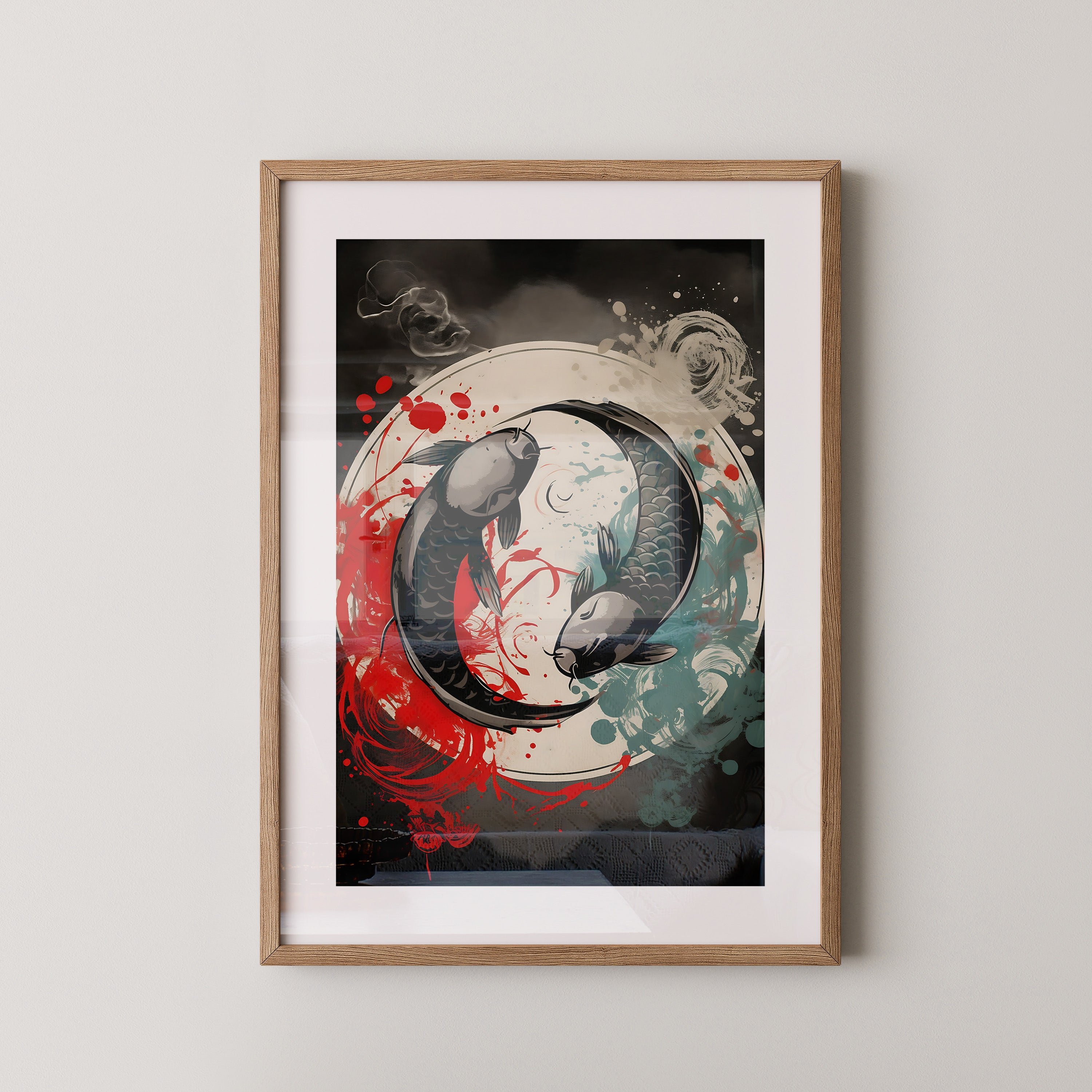 Koi Yin Yang Farbenpracht