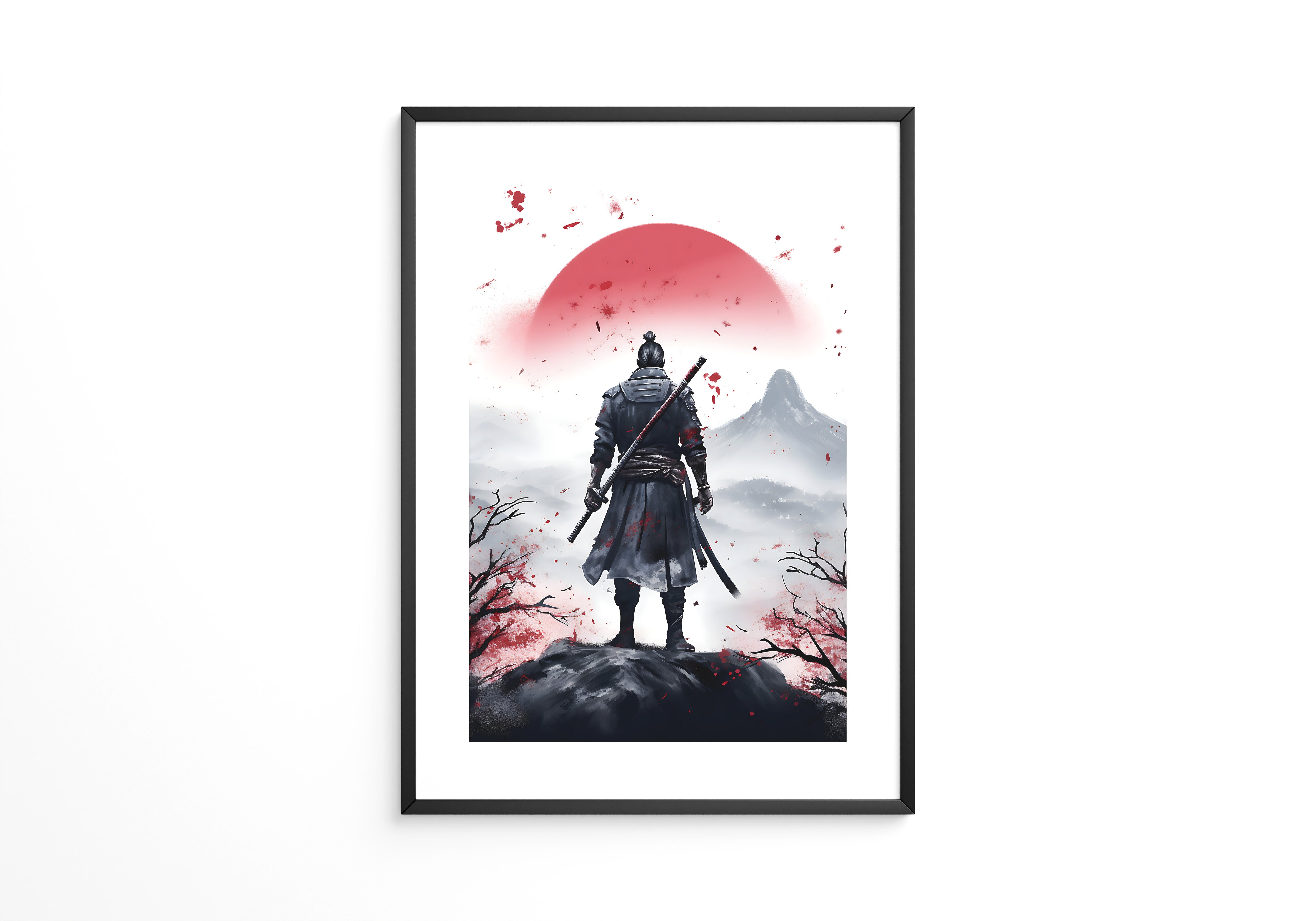 Krieger Silhouette Sonnenaufgang