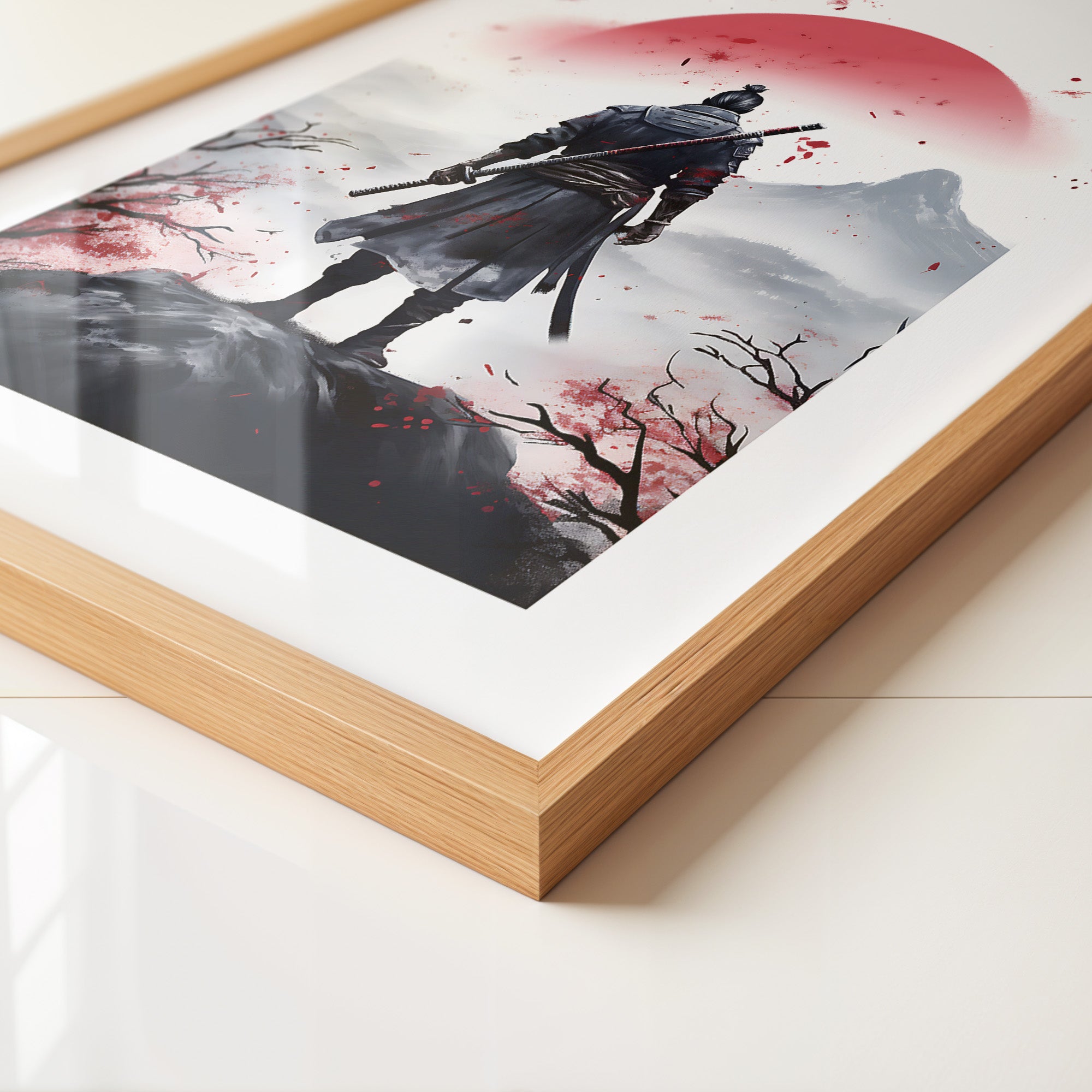 Krieger Silhouette Sonnenaufgang