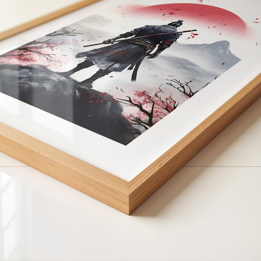 Krieger Silhouette Sonnenaufgang