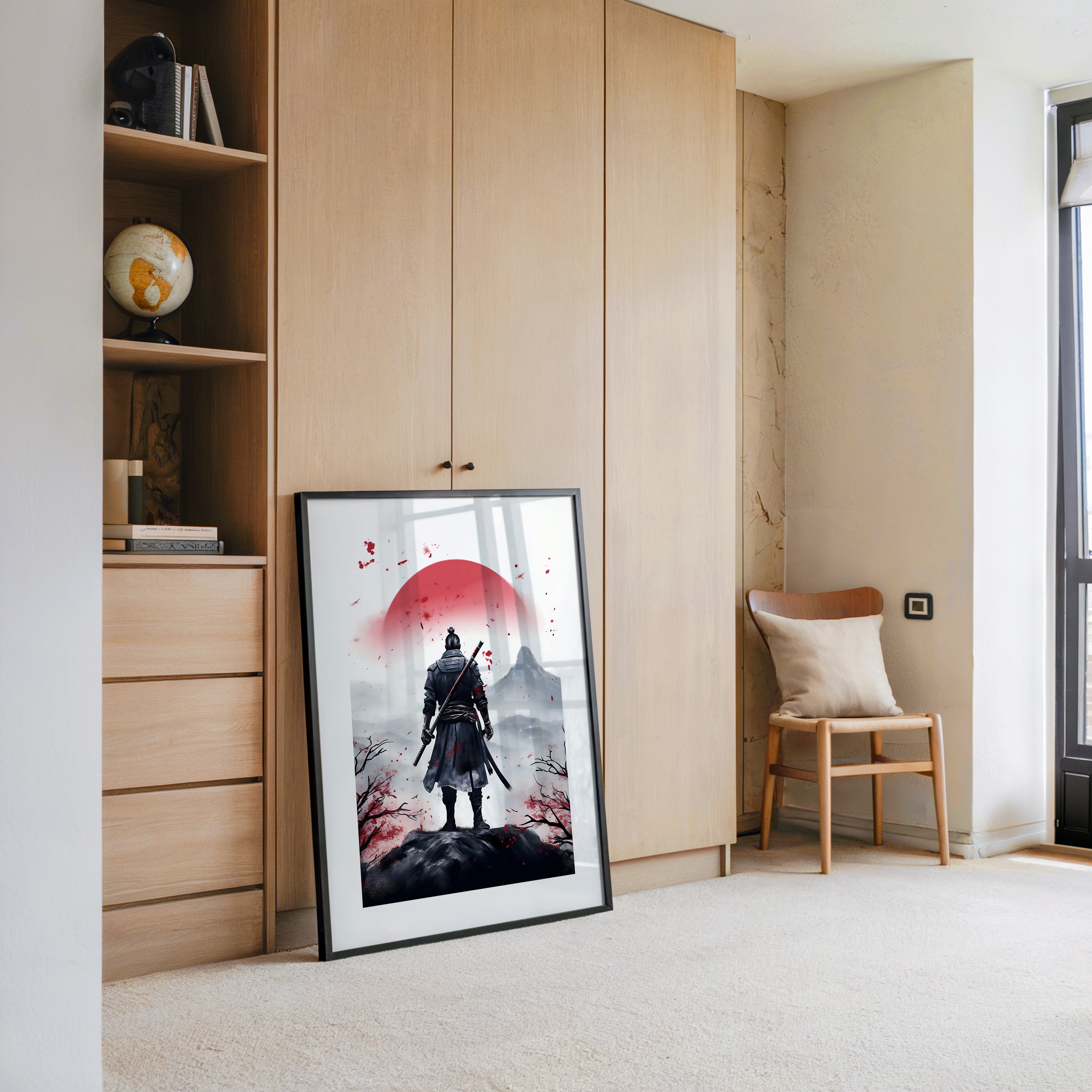 Krieger Silhouette Sonnenaufgang