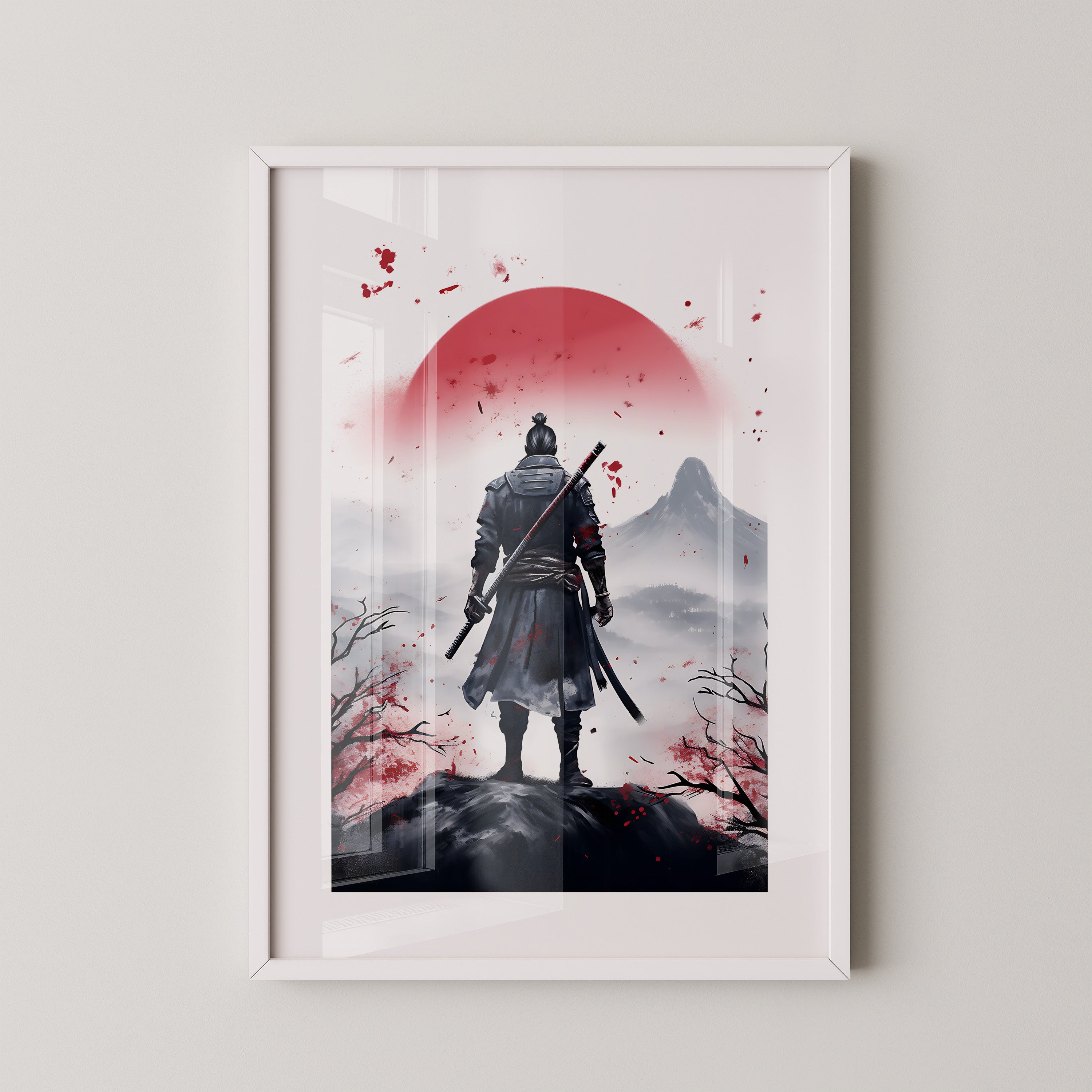 Krieger Silhouette Sonnenaufgang