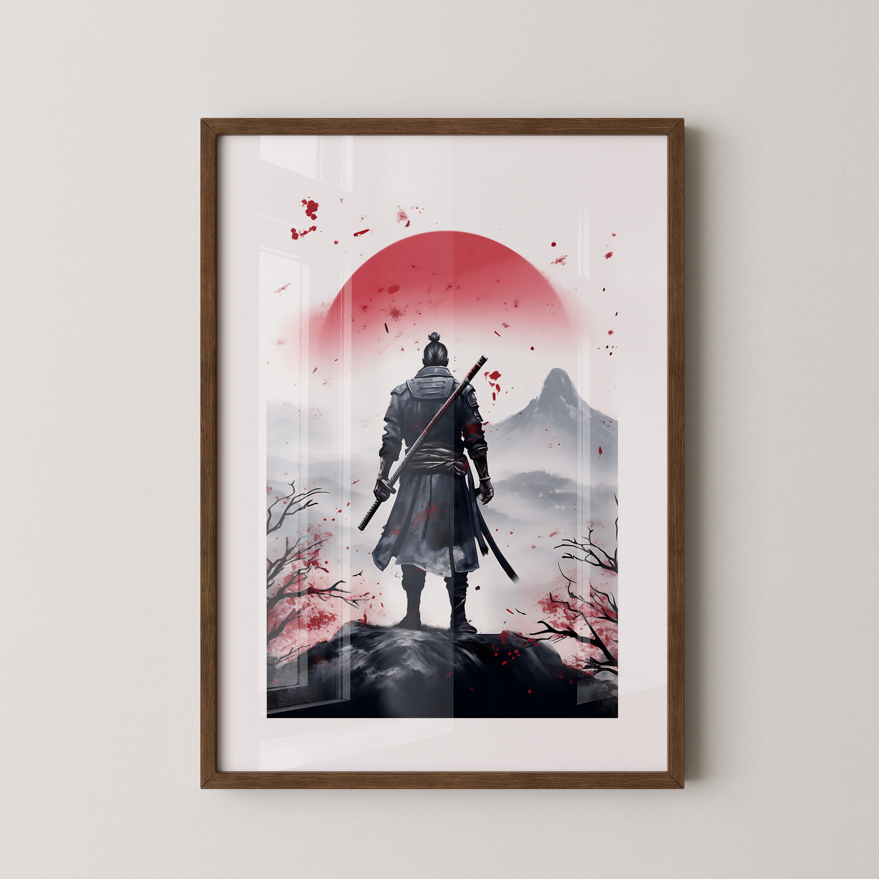 Krieger Silhouette Sonnenaufgang