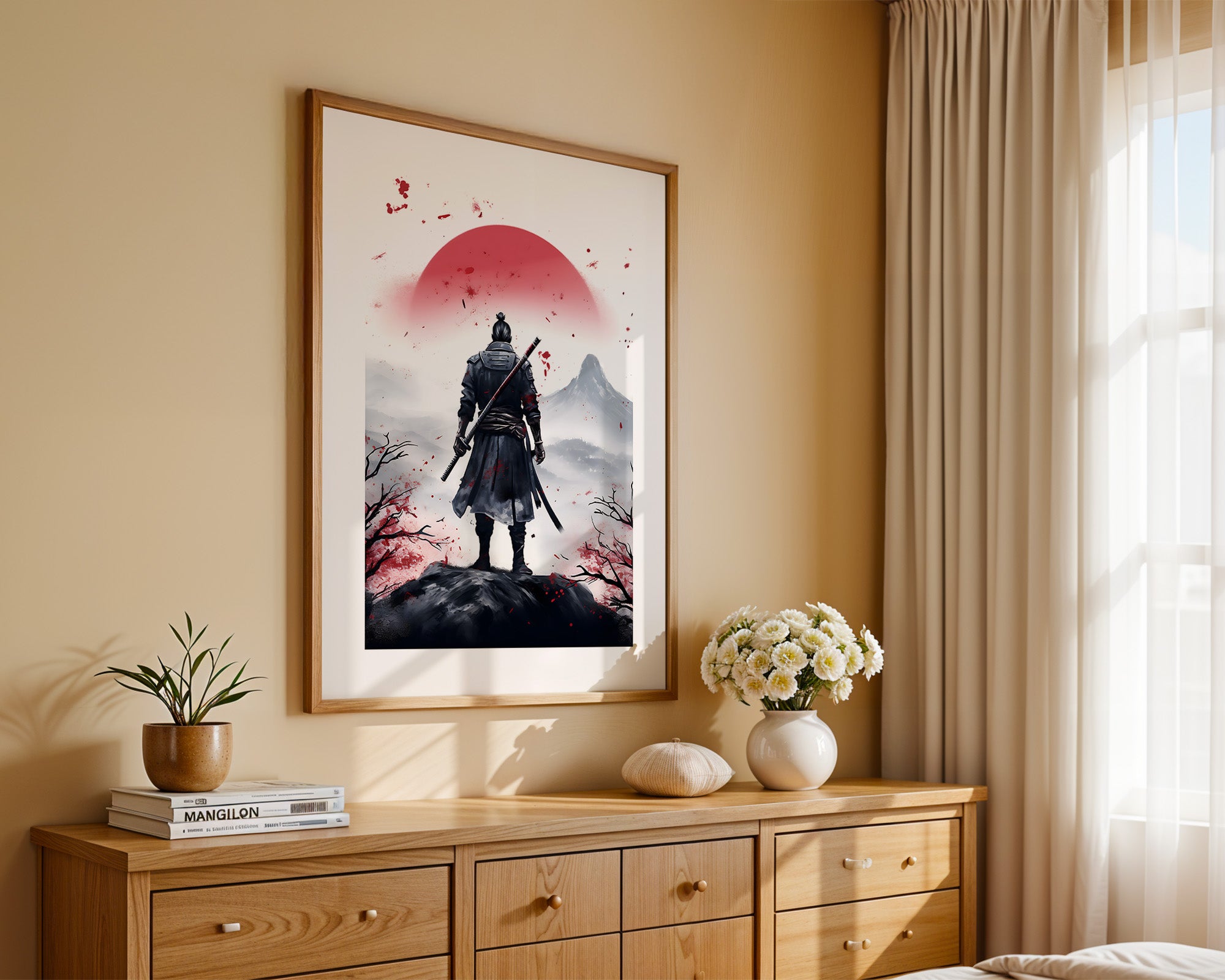 Krieger Silhouette Sonnenaufgang