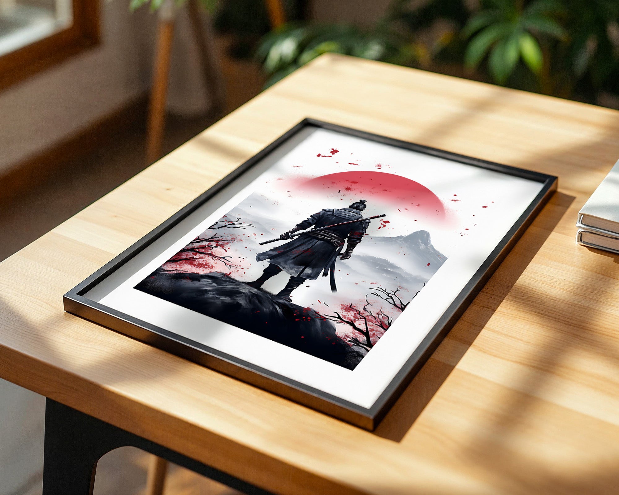 Krieger Silhouette Sonnenaufgang